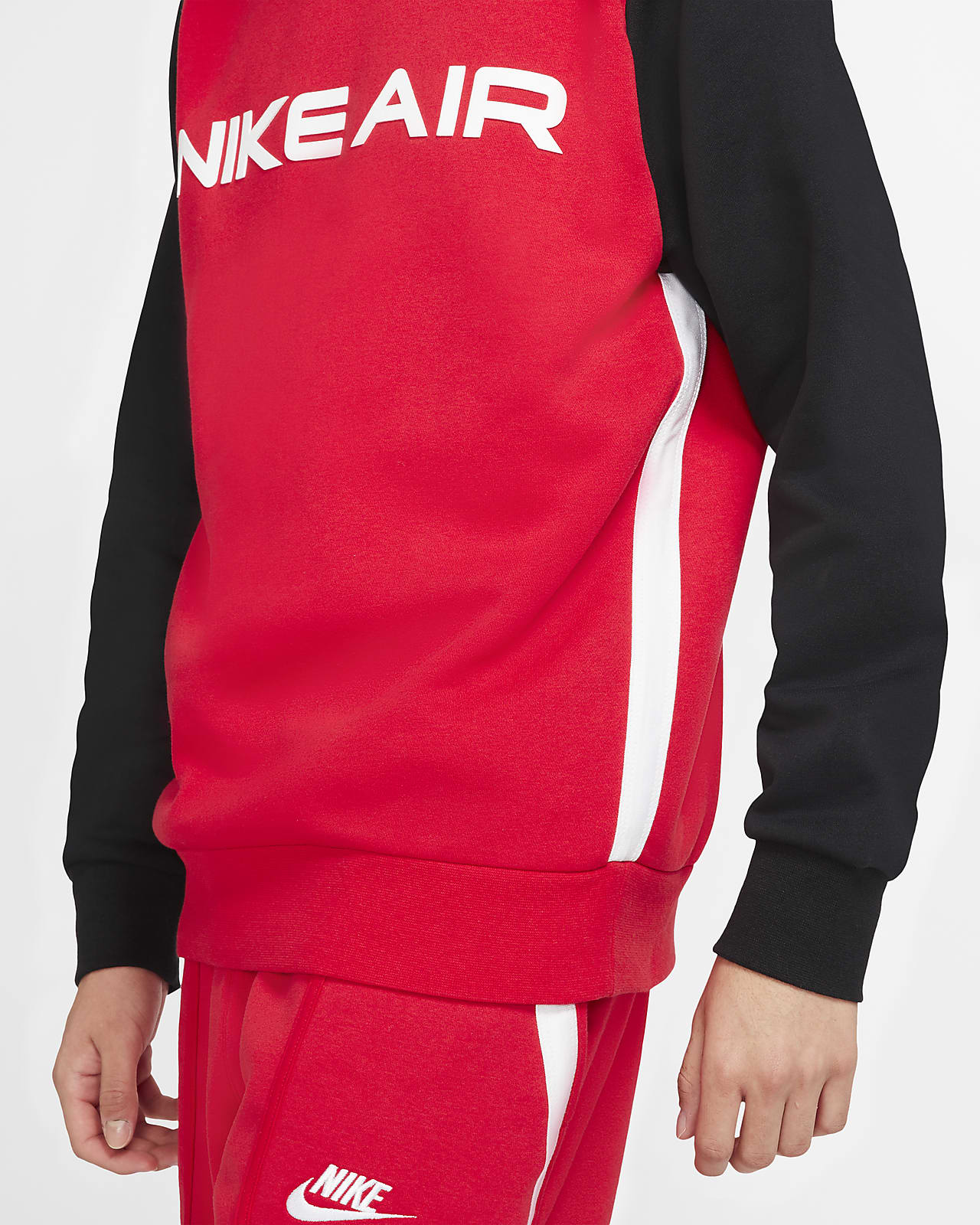 nike air men's fleece crew sweatshirt