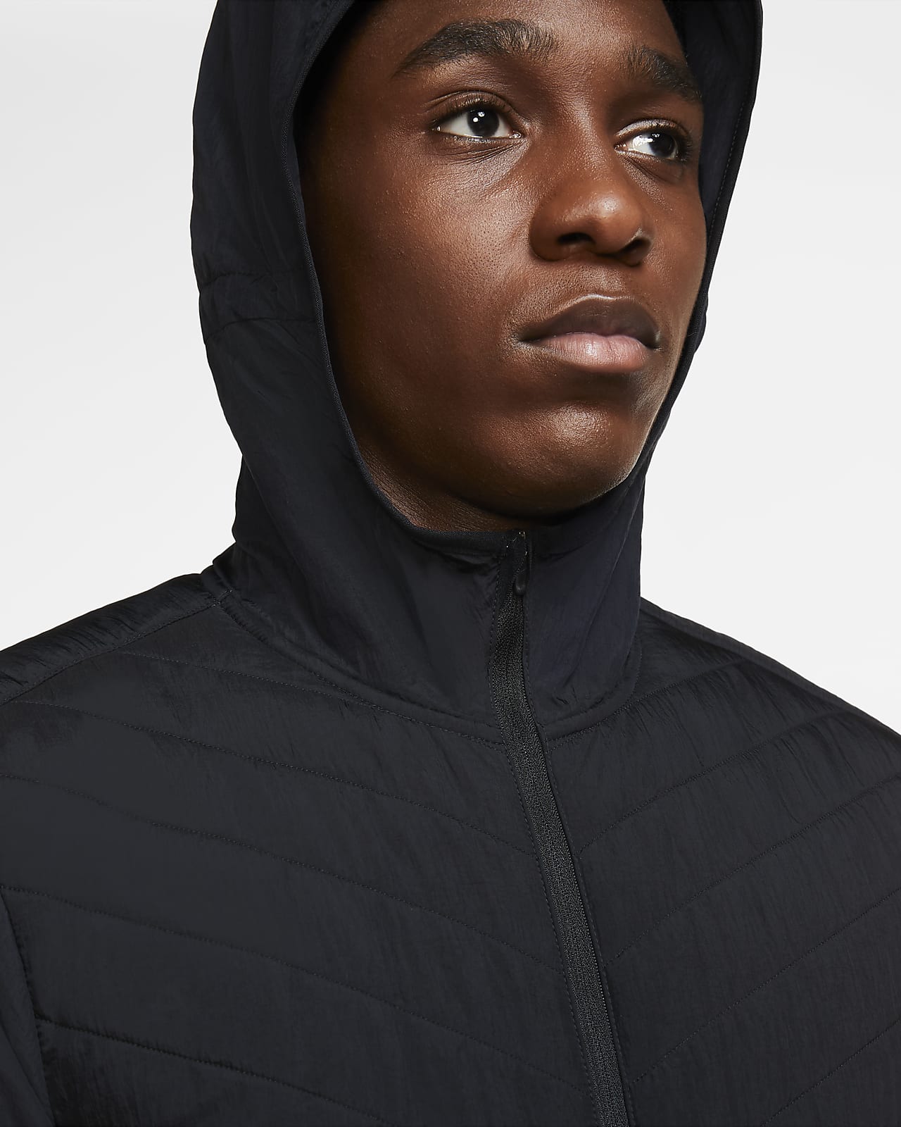 Nike men's aerolayer deals hooded running jacket