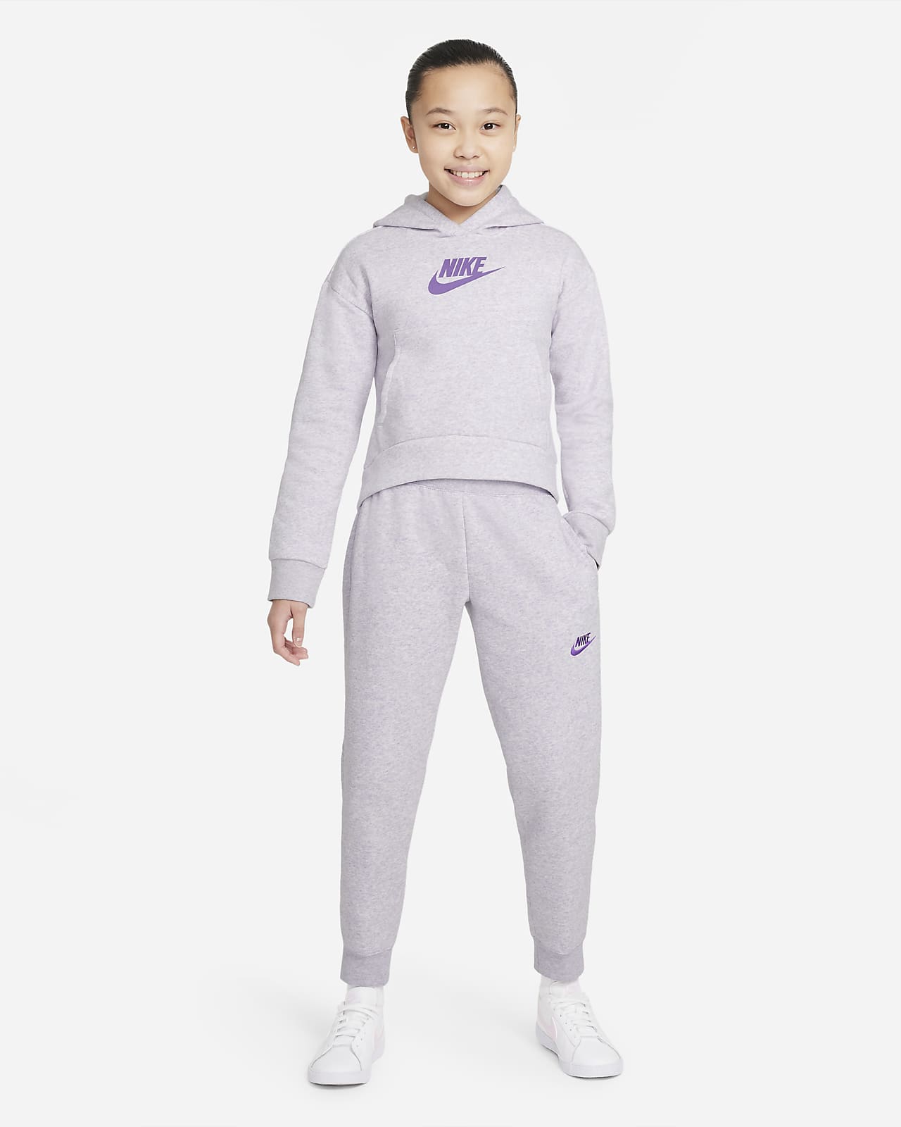 Nike Sportswear Club Fleece Big Kids' (Girls') Hoodie. Nike.com