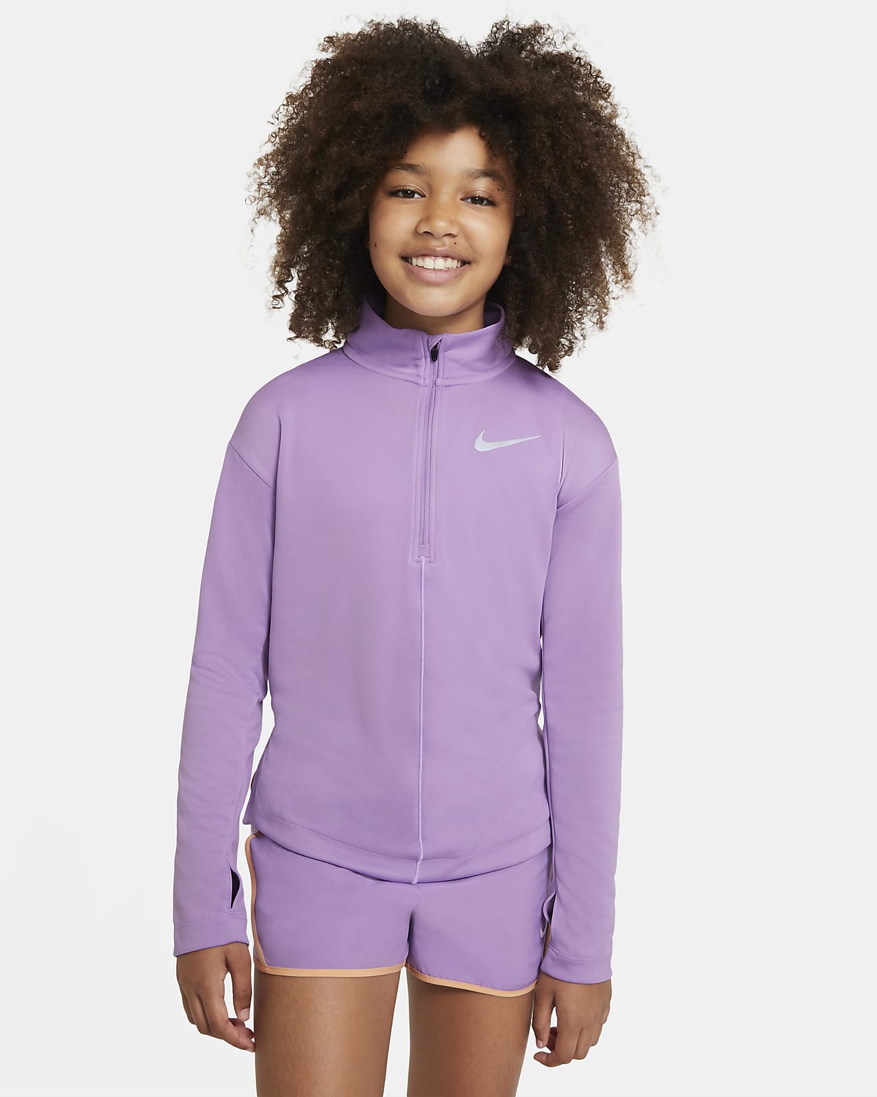 nike long sleeve top with zip