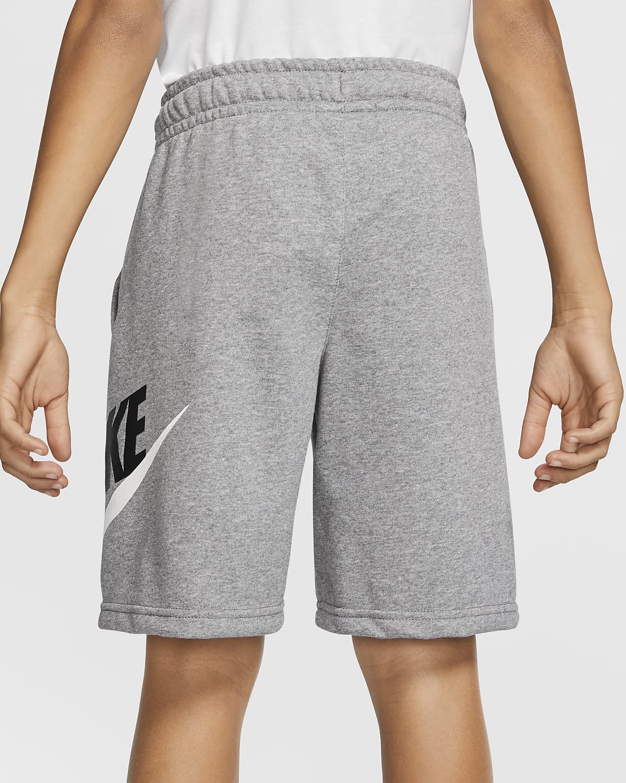 nike fleece grey shorts