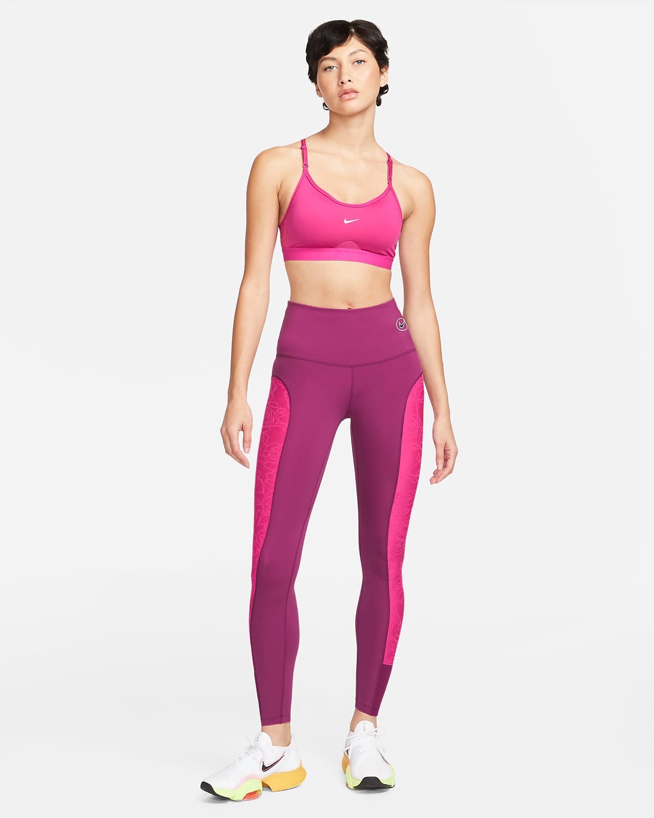 Nike Dri-FIT Icon Clash Women's High-Rise Printed Training Leggings - Black - 50% Sustainable Materials