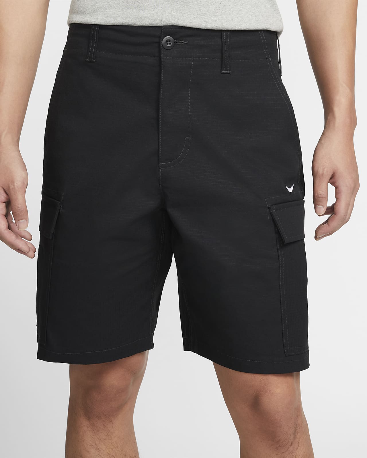 Solid Cotton Men's Classic Design Camo Cargo Short Pants - Temu
