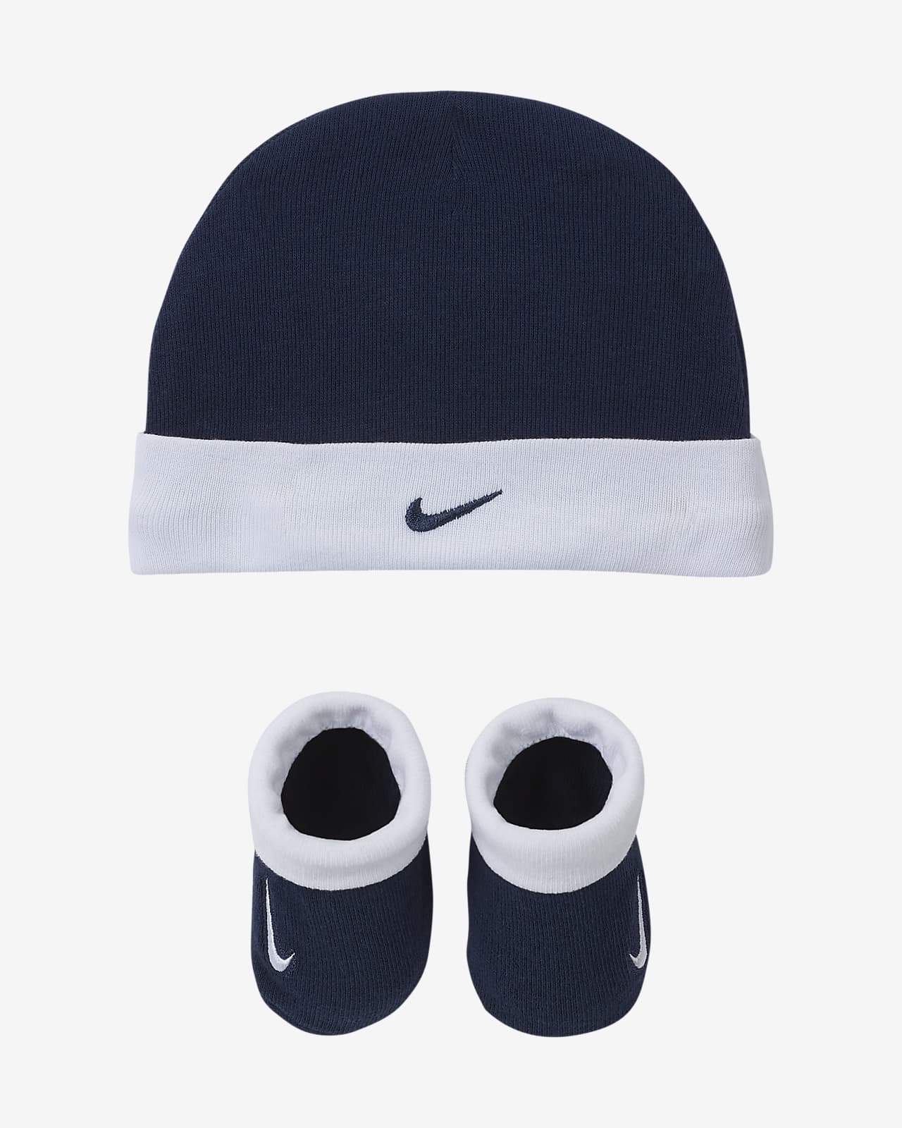 Nike Baby (0-6M) Hat and Booties Box 