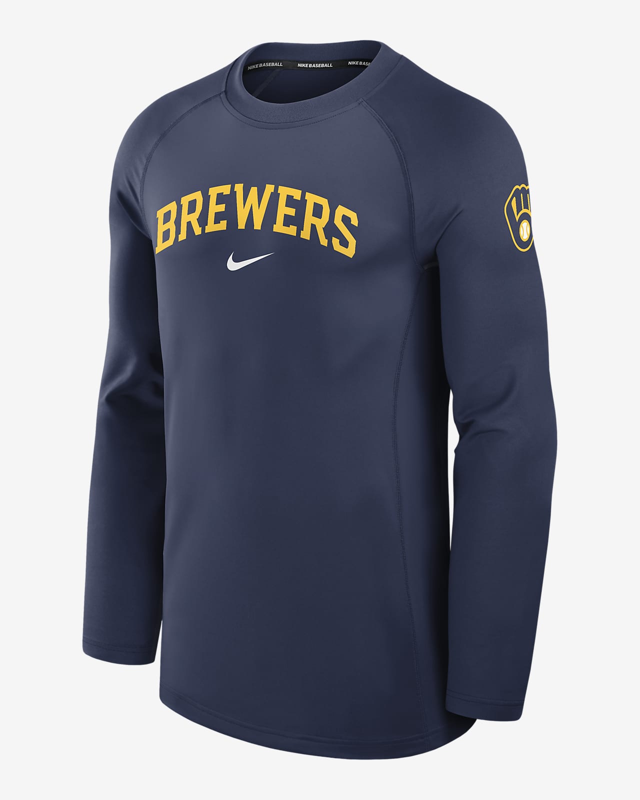 Milwaukee Brewers Authentic Collection Game Time Men's Nike Dri-FIT MLB Long-Sleeve T-Shirt
