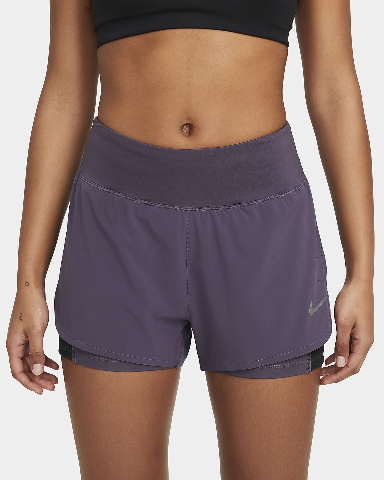 nike running shorts purple