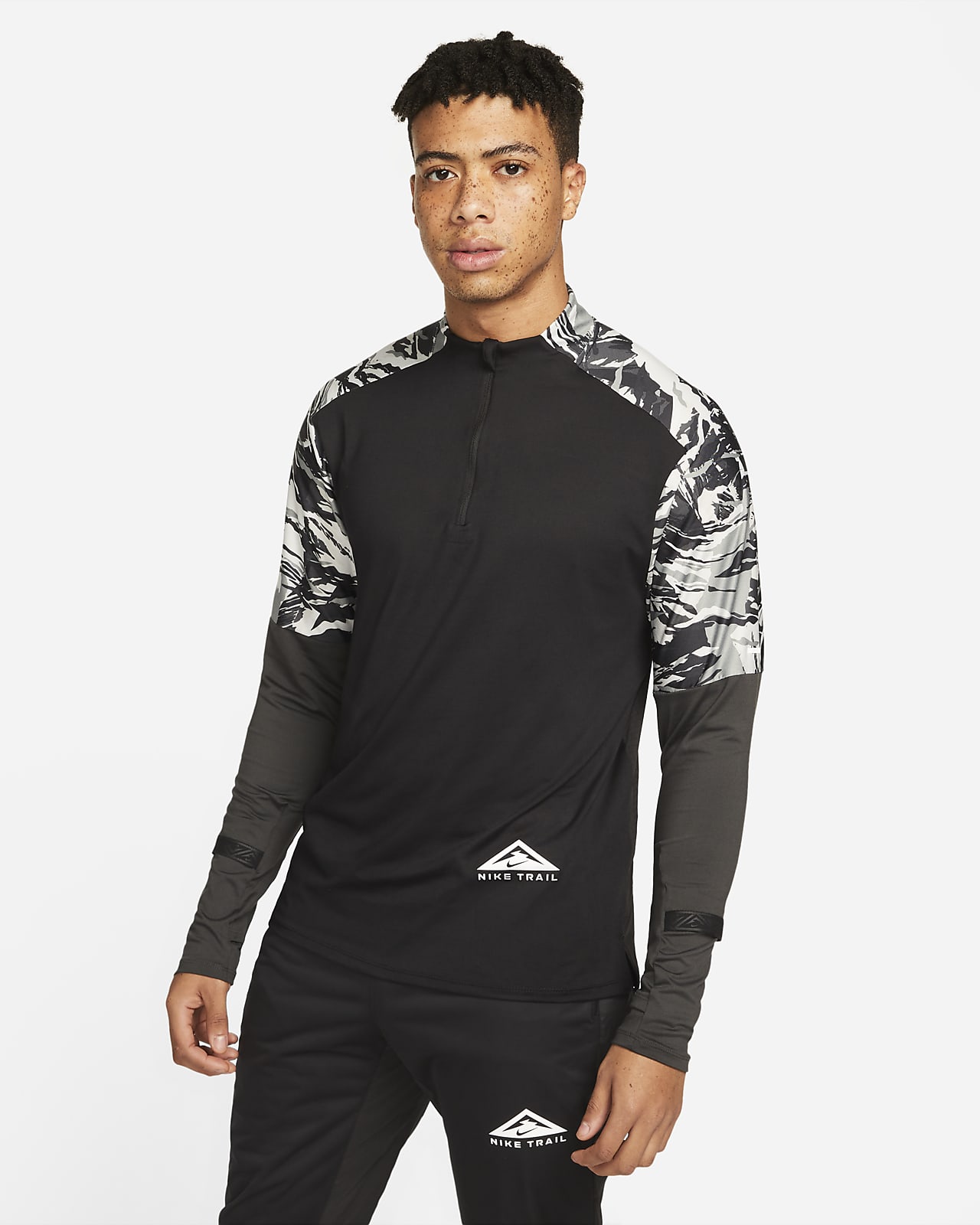 2-Zip Trail Running Top. Nike LU