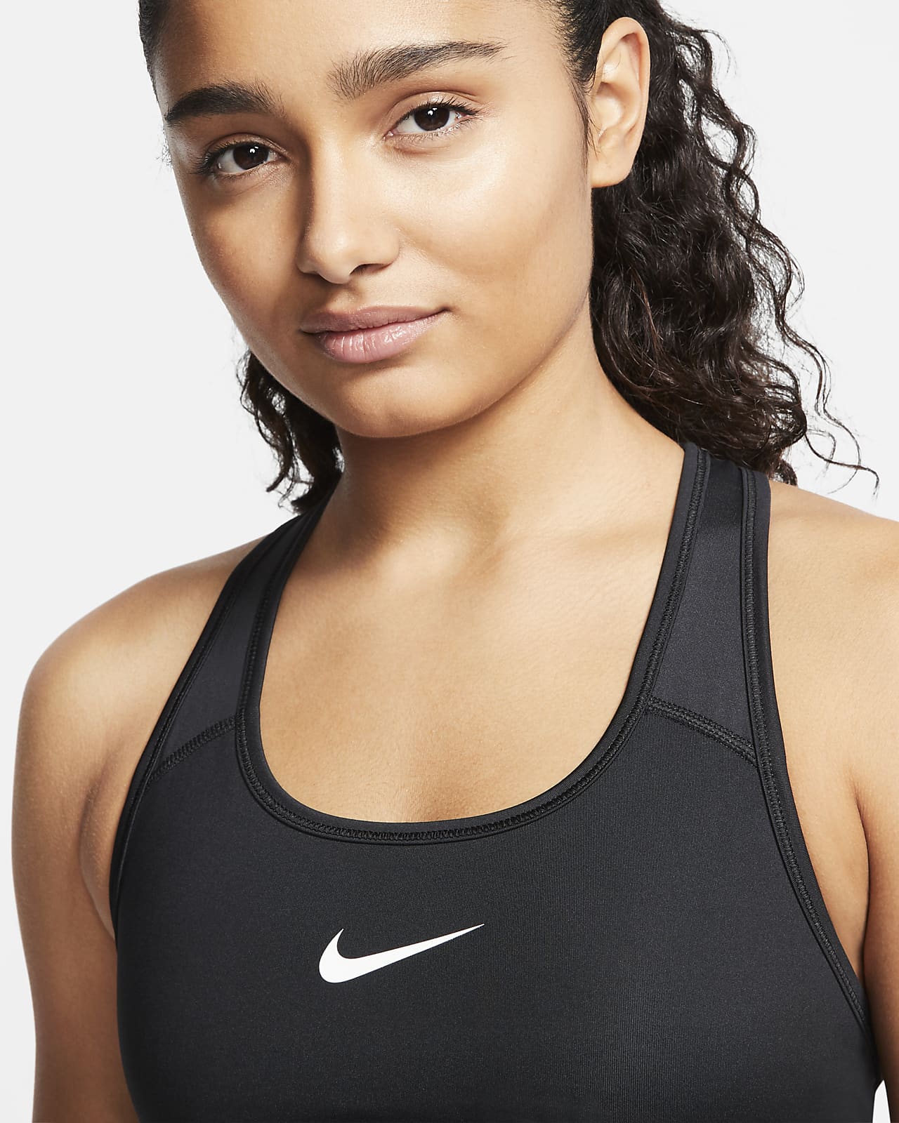 Nike Dri-FIT Swoosh Women's Medium-Support 1-Piece Pad Sports Bra. Nike.com