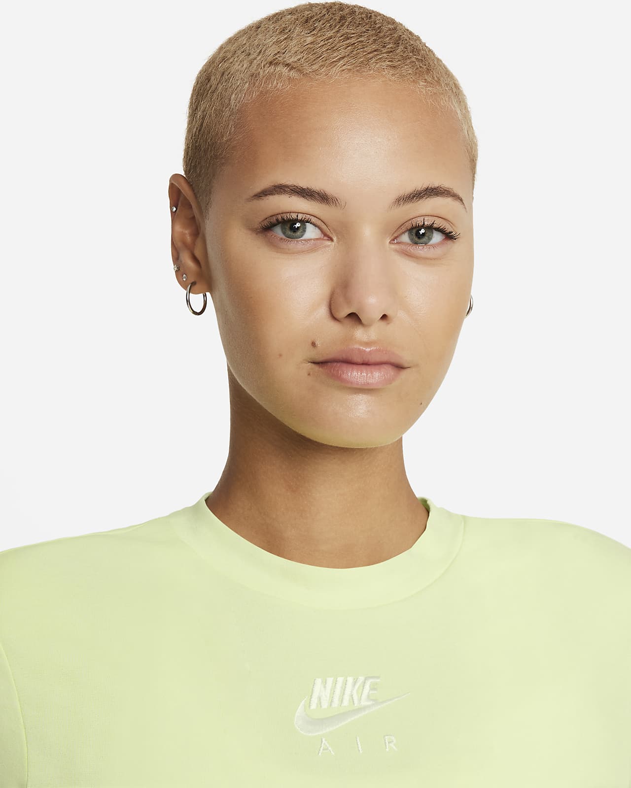 nike air long sleeve super crop top