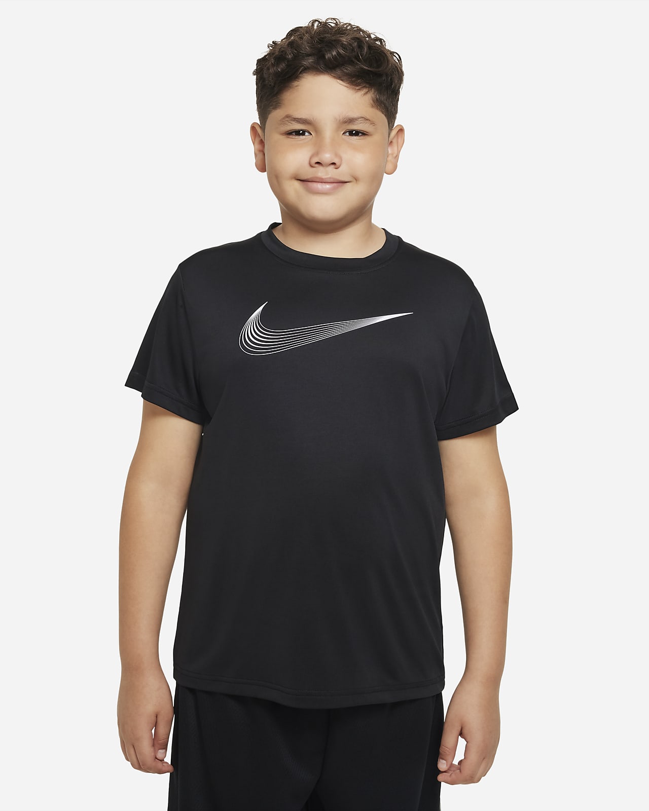 Nike Dri-FIT Older Kids' (Boys') Short-Sleeve Training Top (Extended Size)