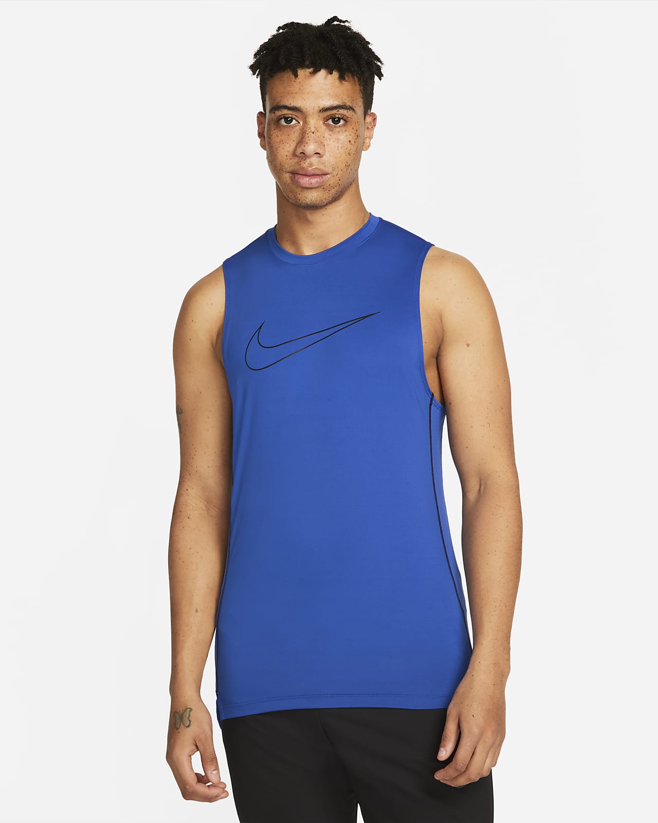 Nike Pro Dri-FIT Men's Slim Fit Sleeveless Top. Nike.com