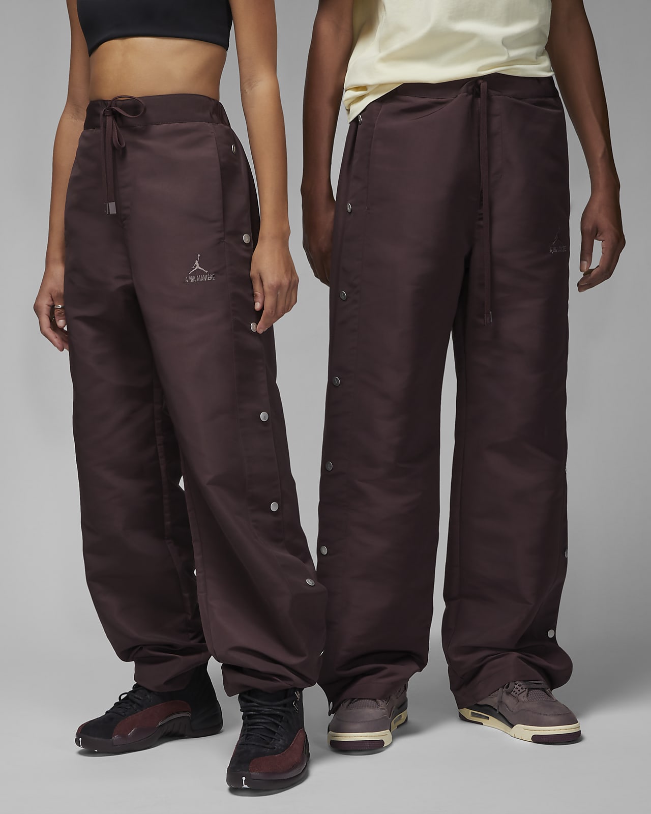 おトク情報がいっぱい! Jordan x A Ma Maniere Snap Track Pants