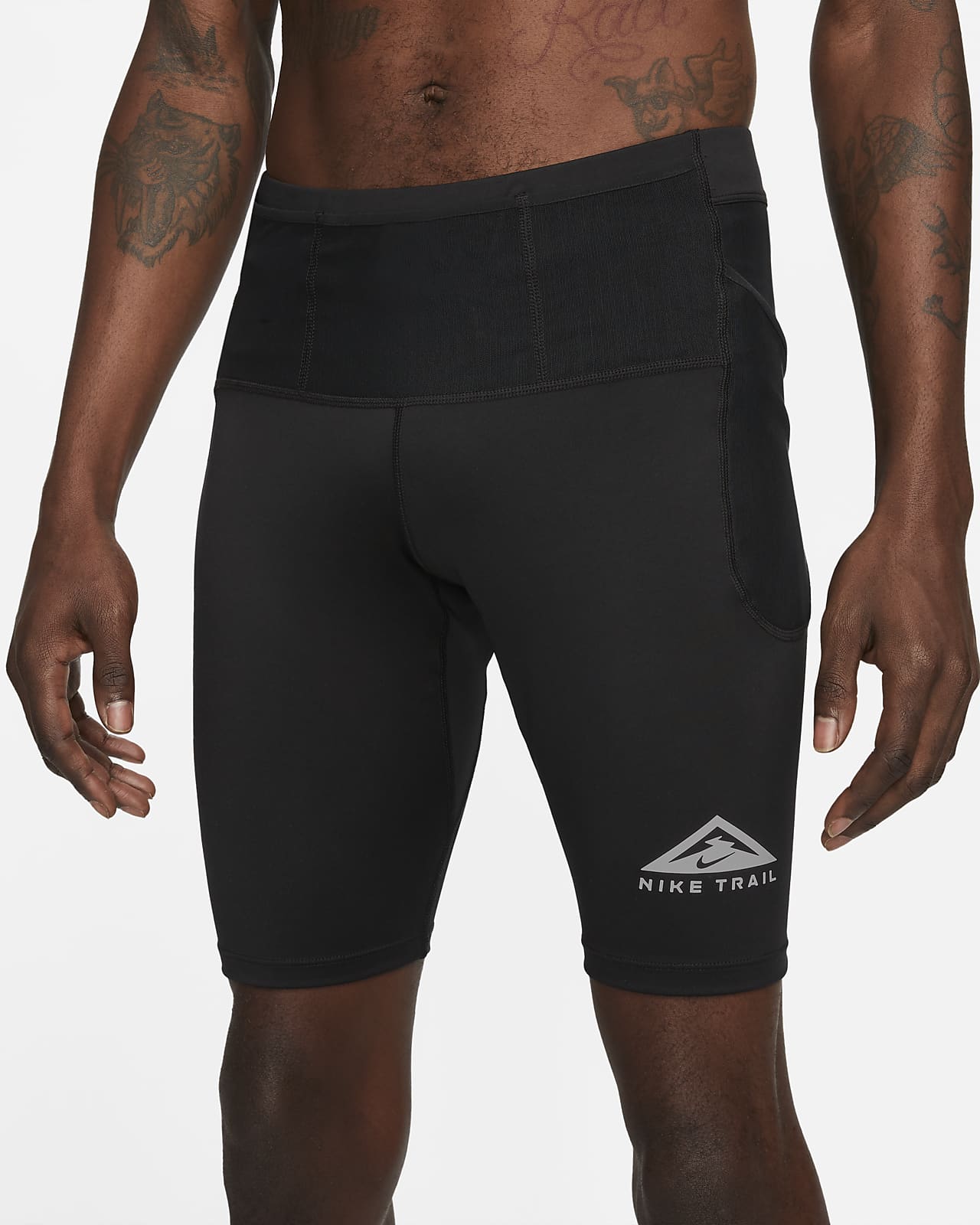 Nike Trail Running Dri-FIT shorts half tight in grey
