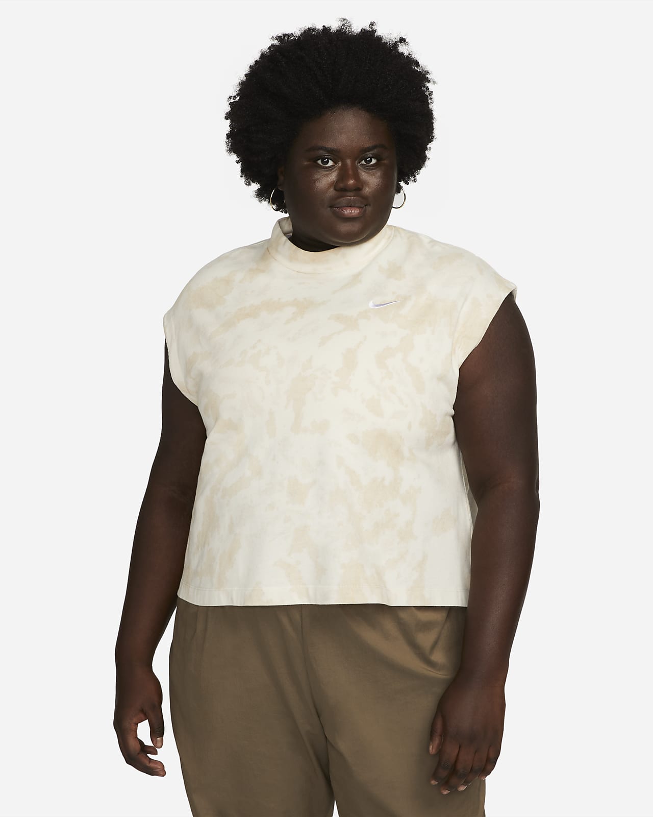 Nike crop top plus size sale
