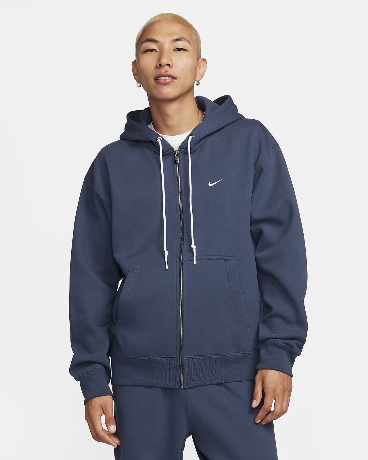 Blue full outlet zip hoodie