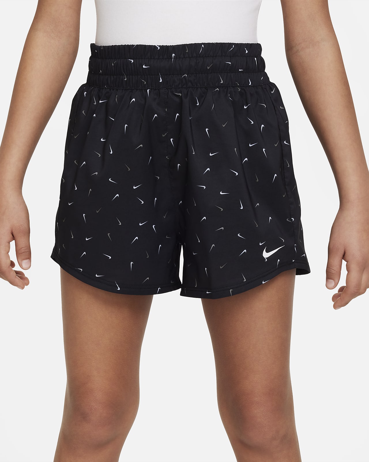 Nike One Big Kids' (Girls') Dri-FIT High-Waisted Woven Training Shorts. Nike .com