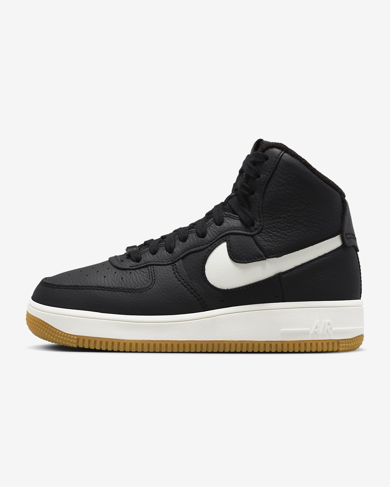 Nike Air Force 1 High Black/Black/Black Women's Shoes, Size: 6.5