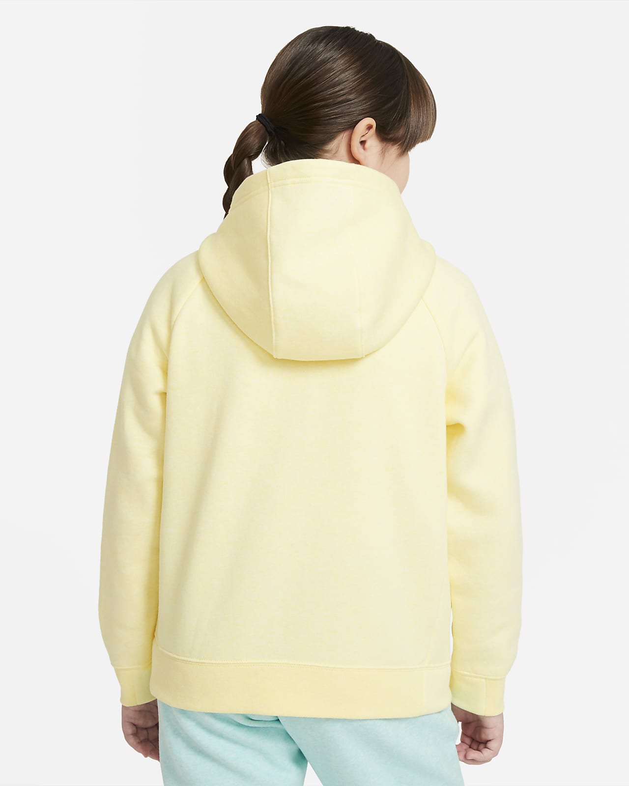 girls yellow nike hoodie