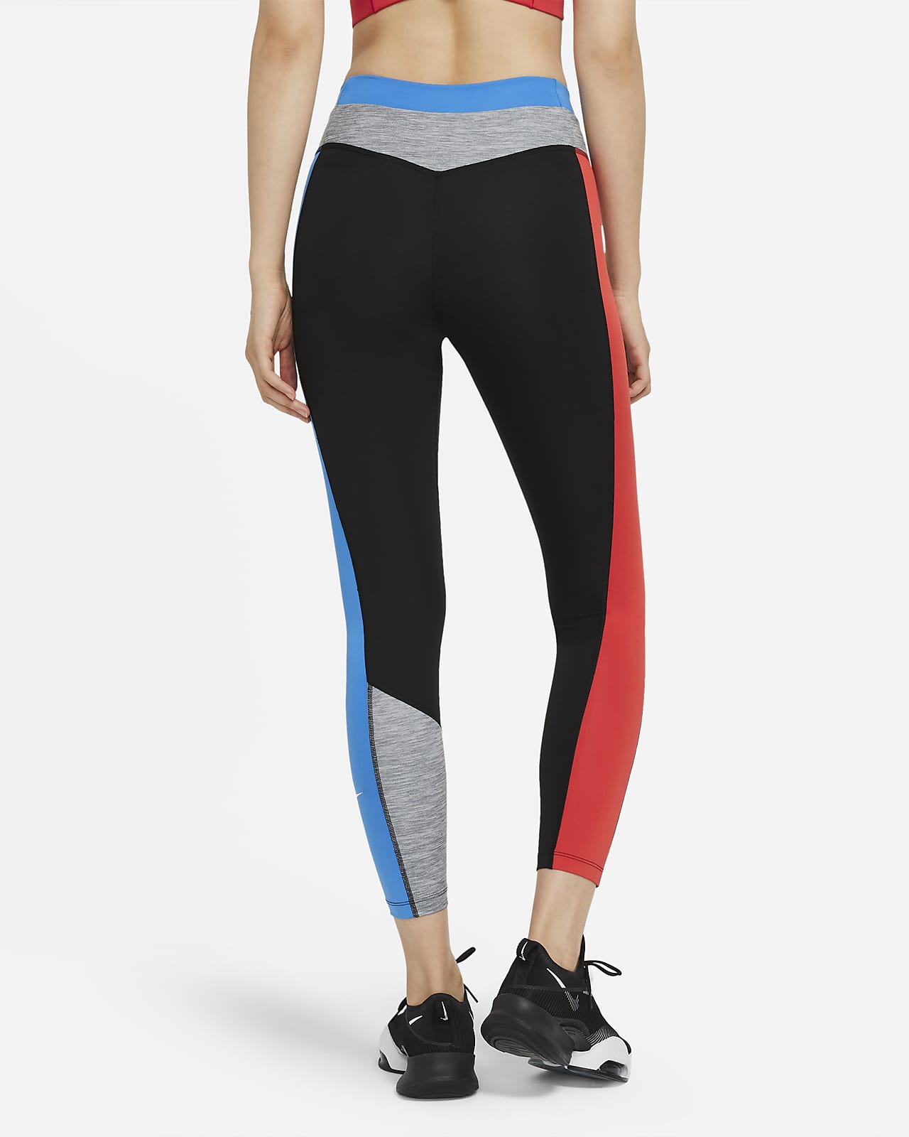 Nike training colour block tights clearance
