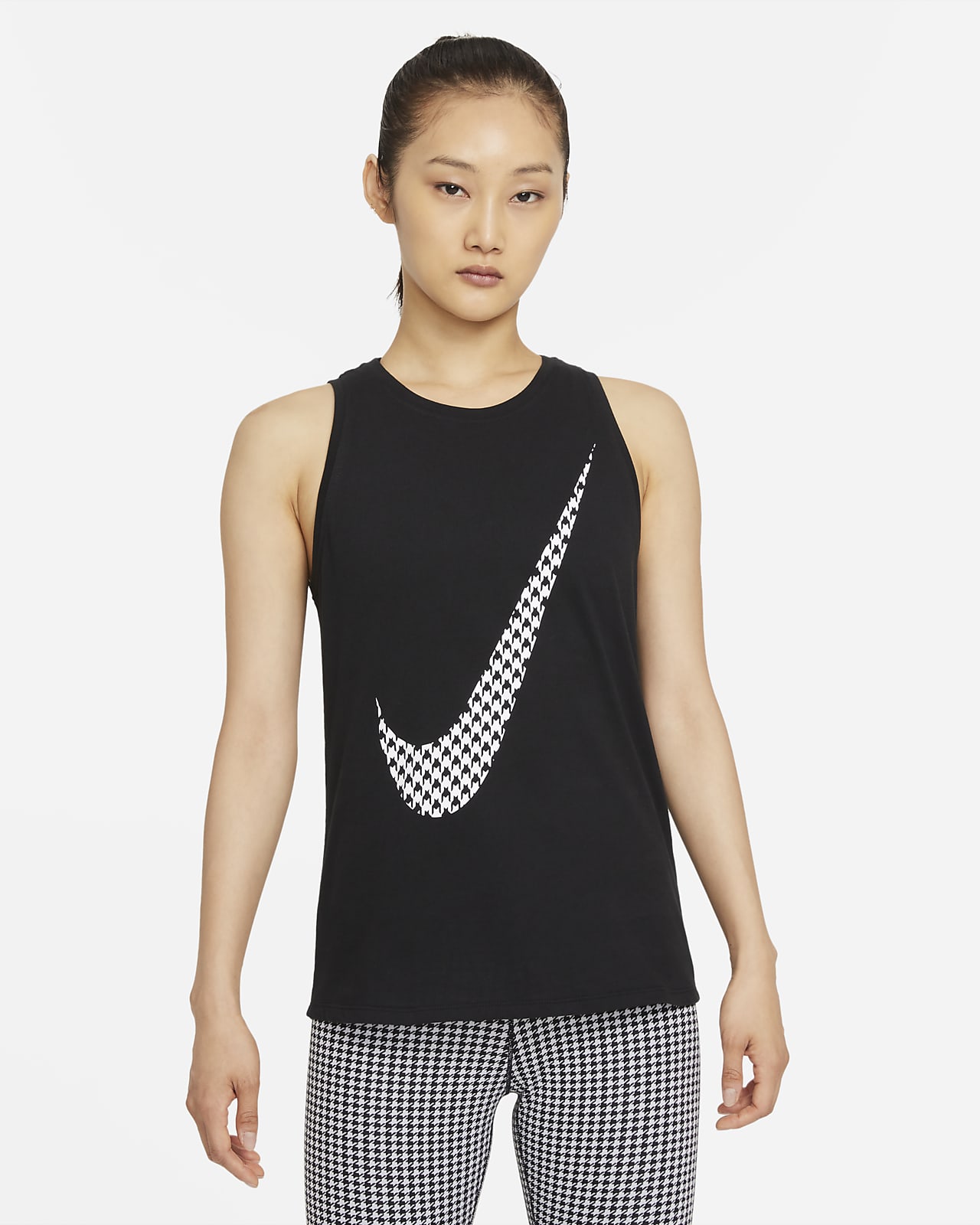 เสื้อกล้ามเทรนนิ่งผู้หญิงมีกราฟิก Nike Dri-FIT Icon Clash