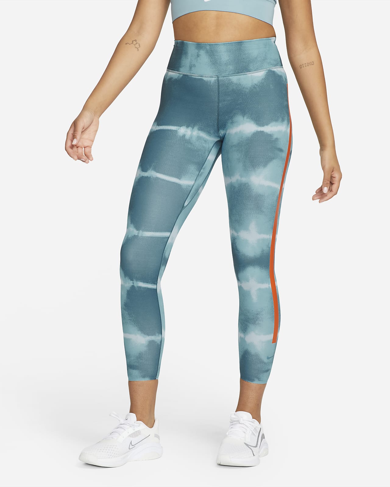 Nike Dri-FIT One Luxe Leggings de entrenamiento de talle medio con estampado  - Mujer. Nike ES