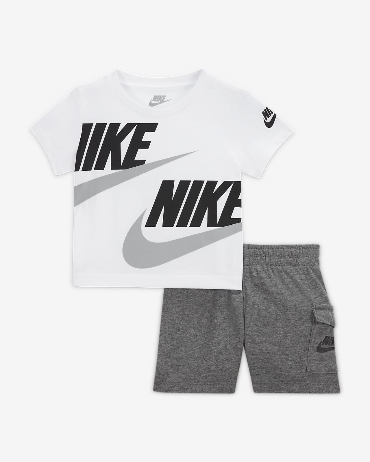 Destrucción El actual Mentalidad Conjunto de playera y shorts para bebé (12-24M) Nike Sportswear. Nike.com