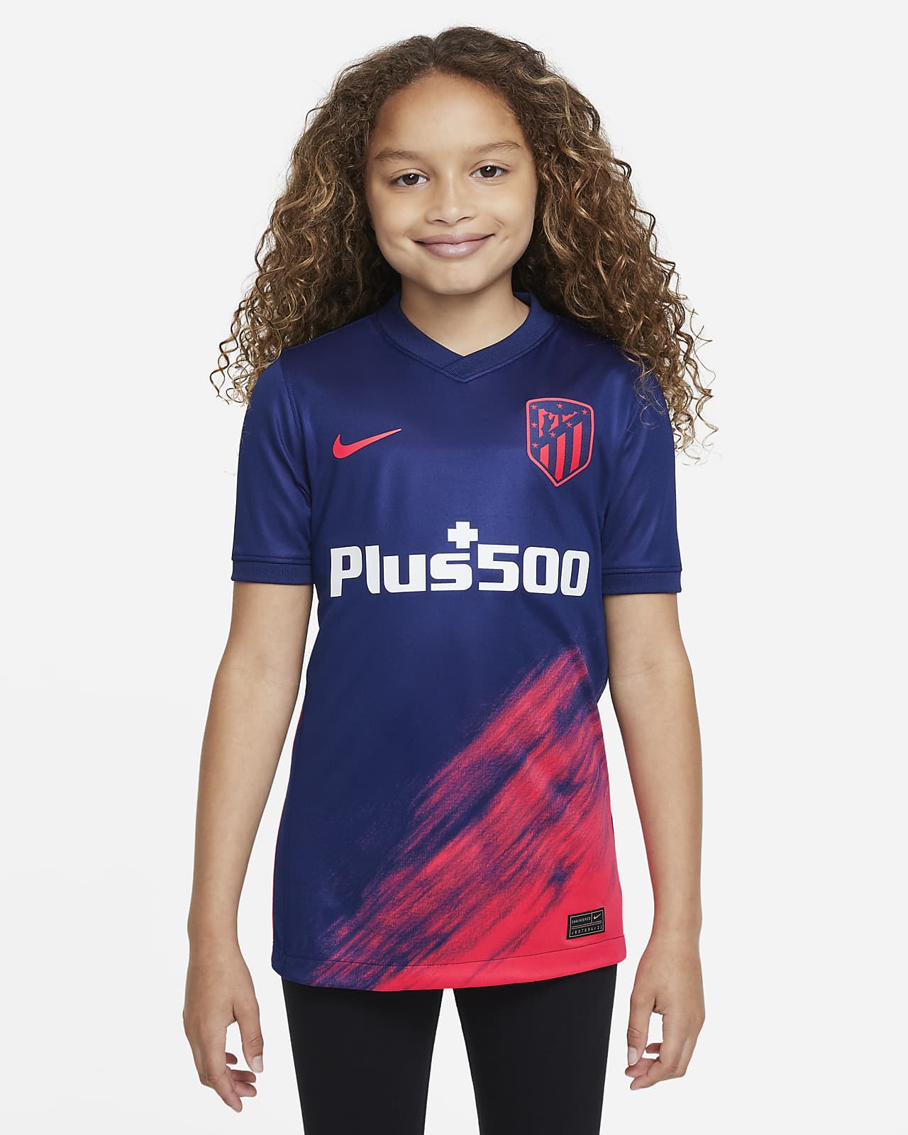 Atlético Madrid 2021/22 Stadium Away Older Kids' Football Shirt. Nike LU