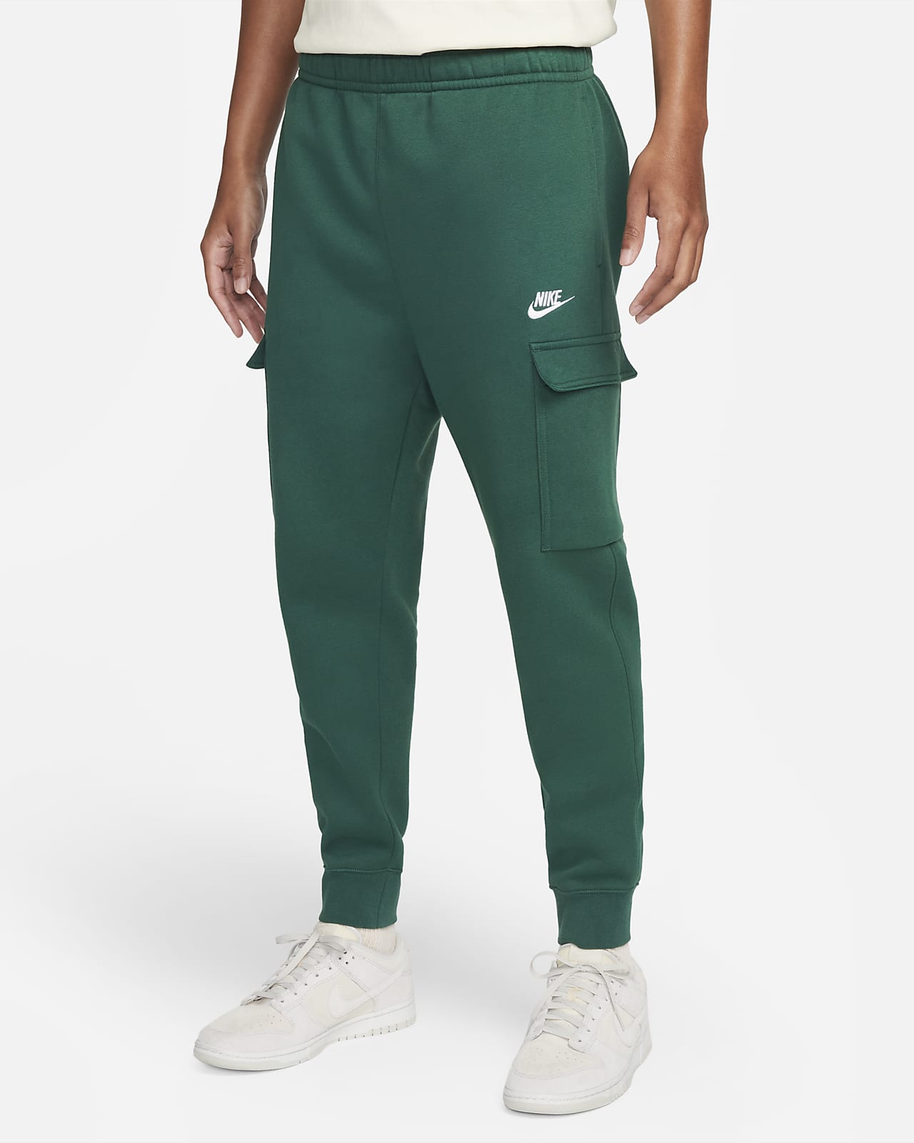 men's cargo pocket fleece pants