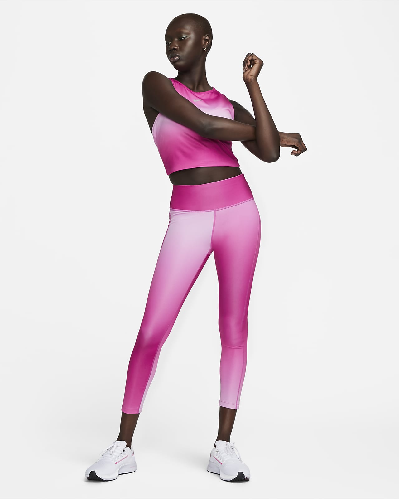lunes Facturable Ortografía Nike Fast Women's Mid-Rise 7/8 Gradient-Dye Running Leggings with Pockets.  Nike LU