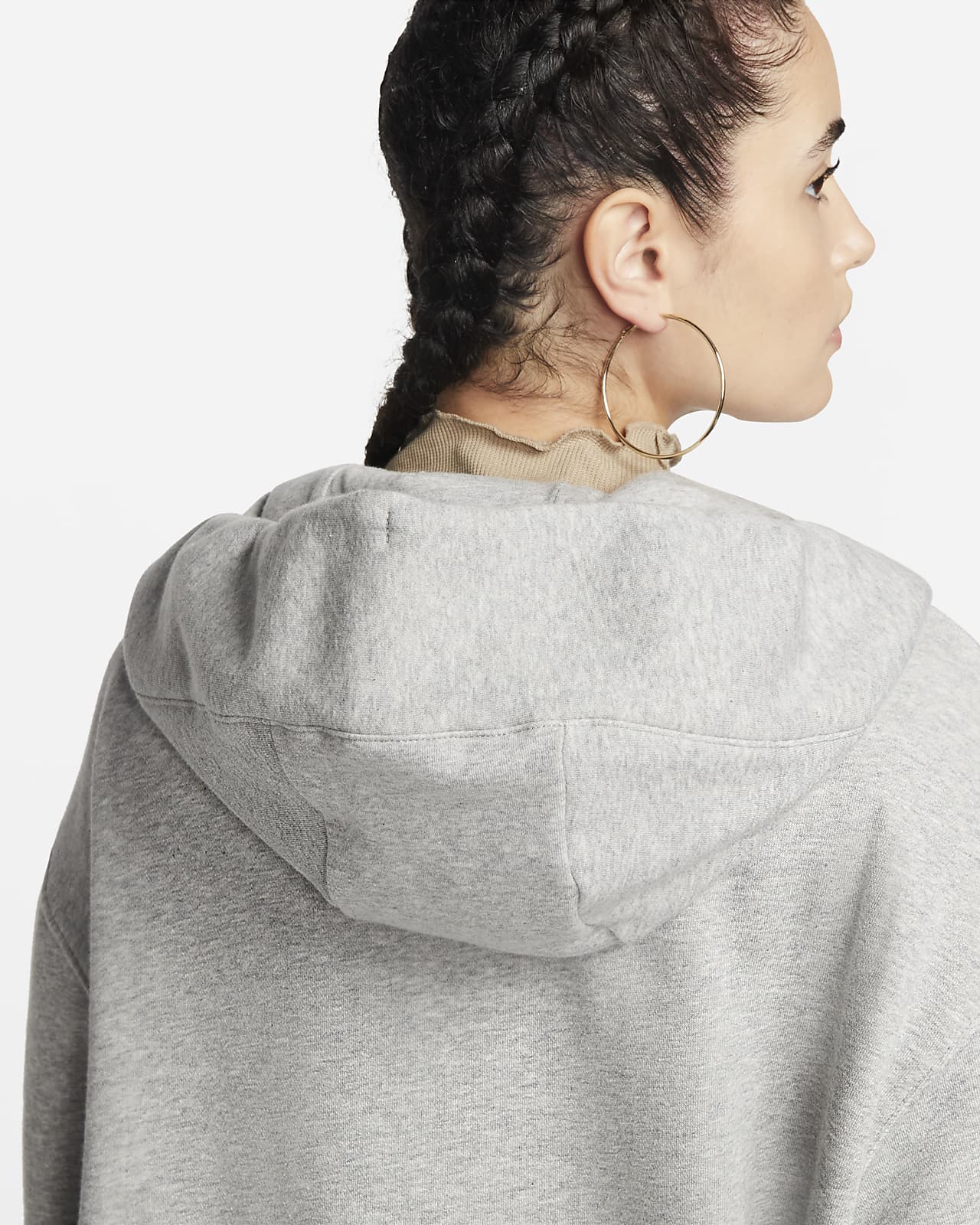 Nike Sportswear Phoenix Fleece women's hooded sweatshirt - Dk Gray