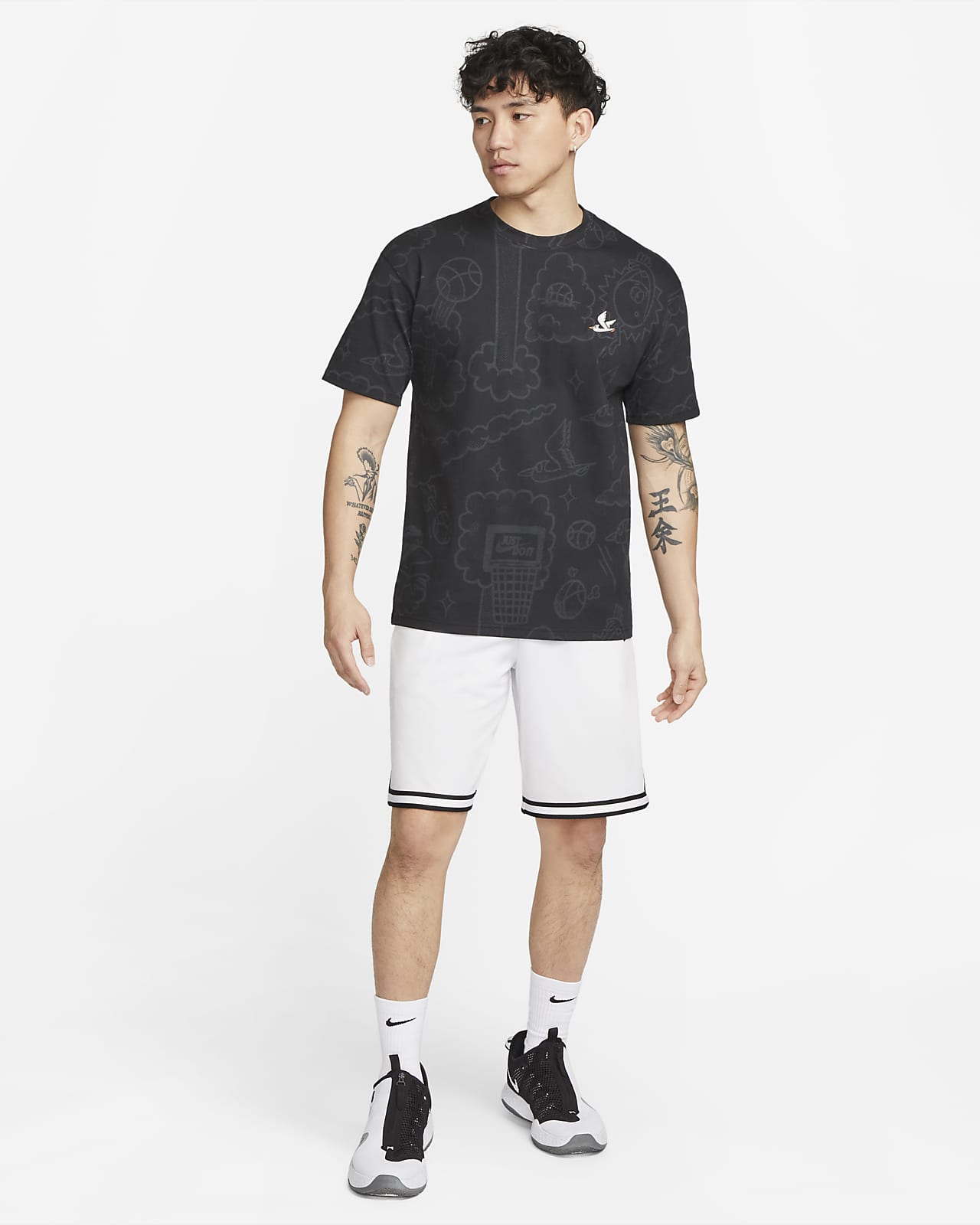 Nike Max90 Men's All-over Print Basketball T-Shirt. Nike ID