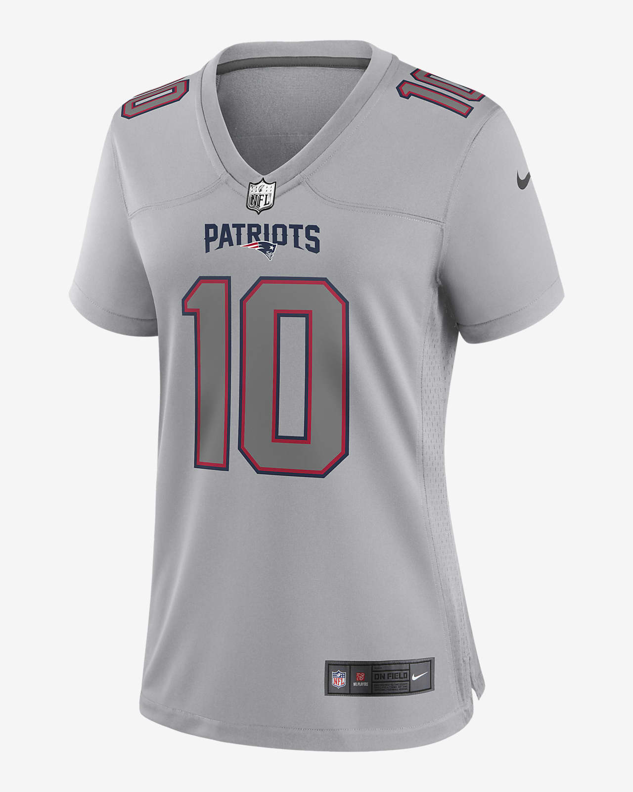 Jersey de fútbol americano Fashion para mujer NFL New England Patriots Atmosphere (Mac Jones)