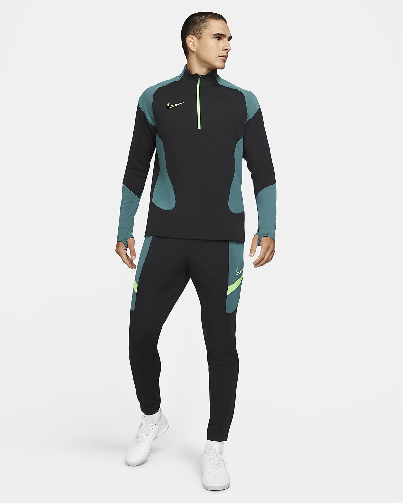 nike dri fit tracksuit green