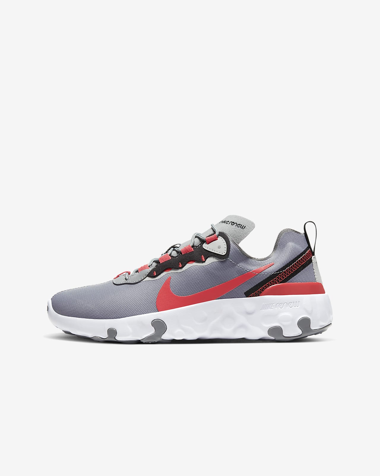 nike react element 96 bambino argento