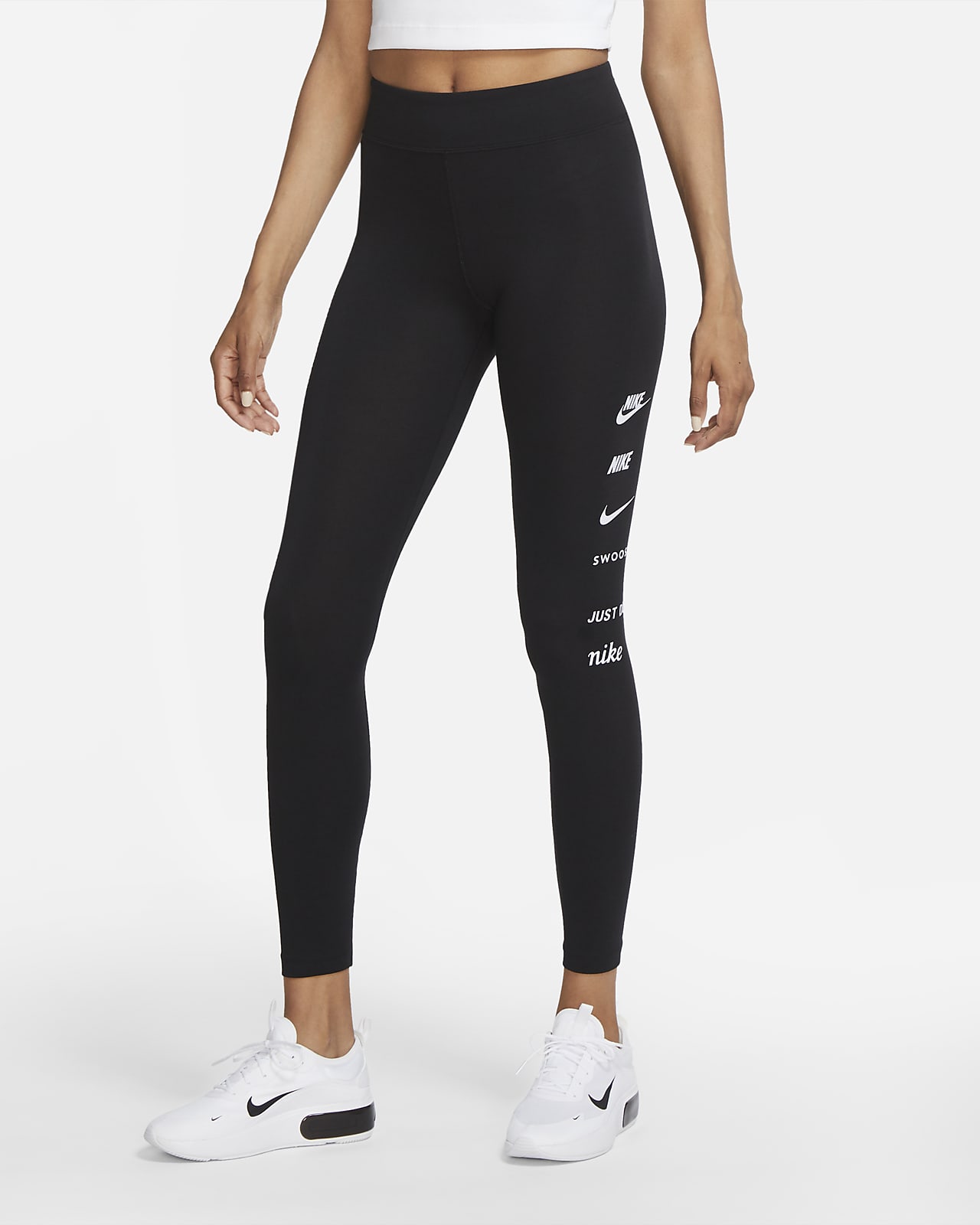 nike all over swoosh leggings