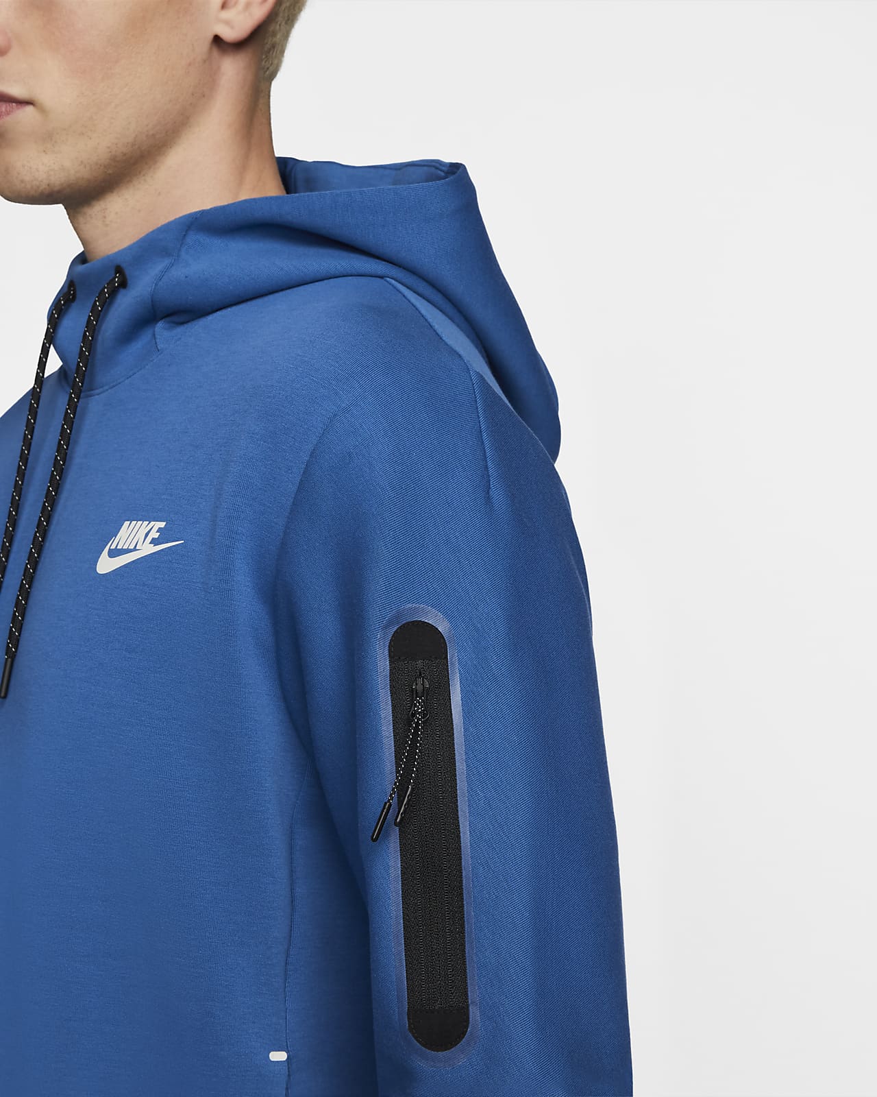 nike blue overhead hoodie