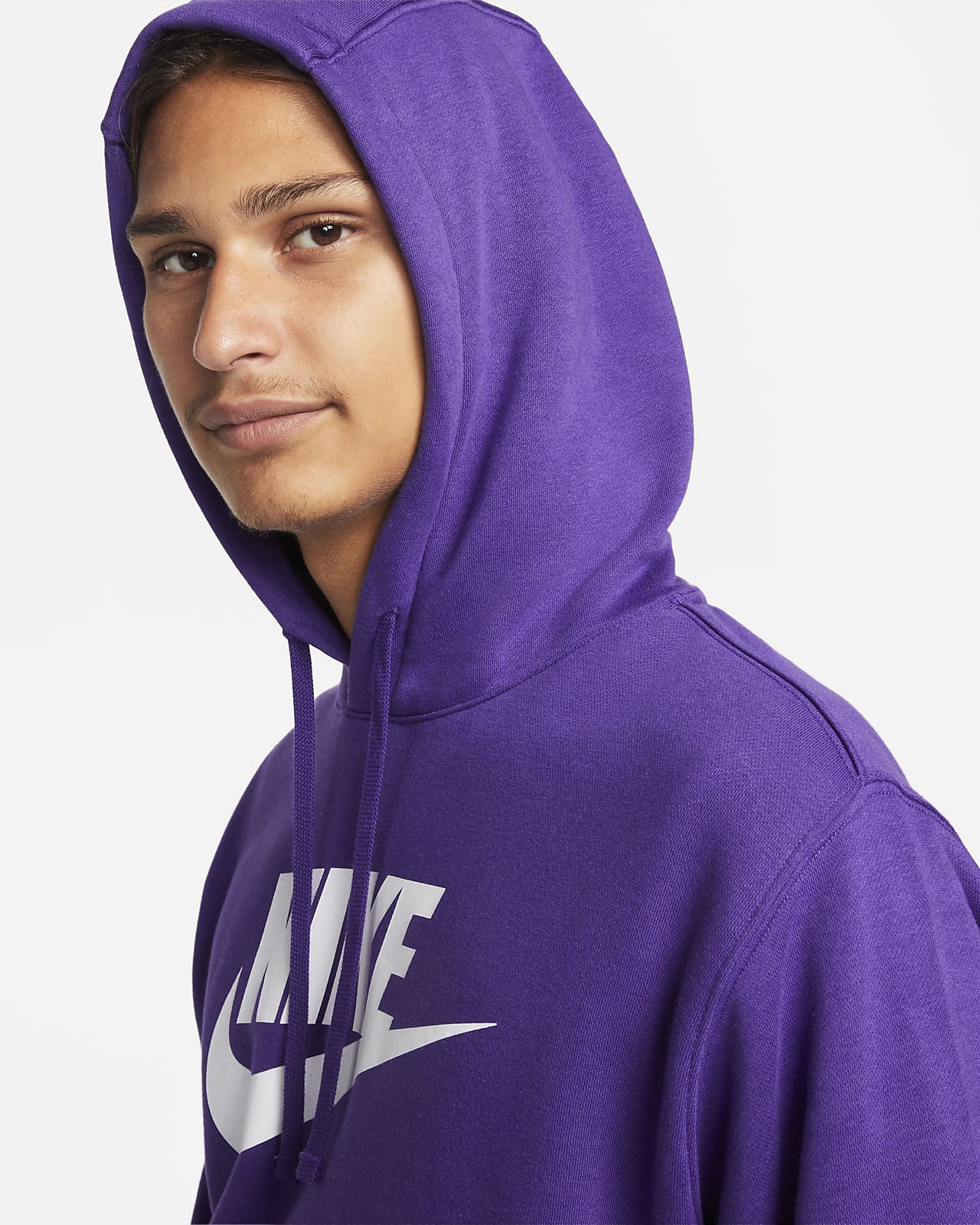 Real Reembolso altavoz Sudadera con gorro sin cierre con estampado para hombre Nike Sportswear  Club Fleece. Nike.com
