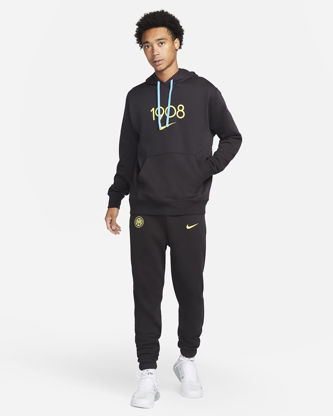 Inter Milan Club Fleece Hoodie voor heren. Nike BE
