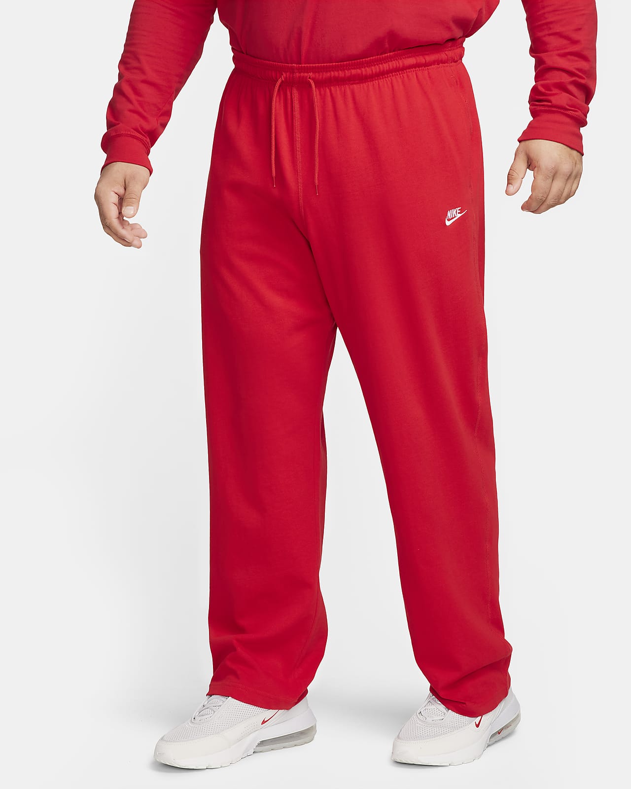 Nike Sportswear CLUB PANT - Tracksuit bottoms - university red/red