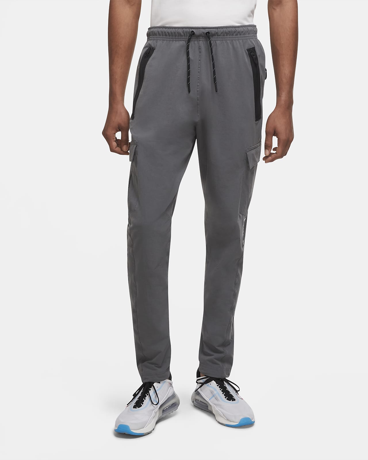 men's woven cargo trousers