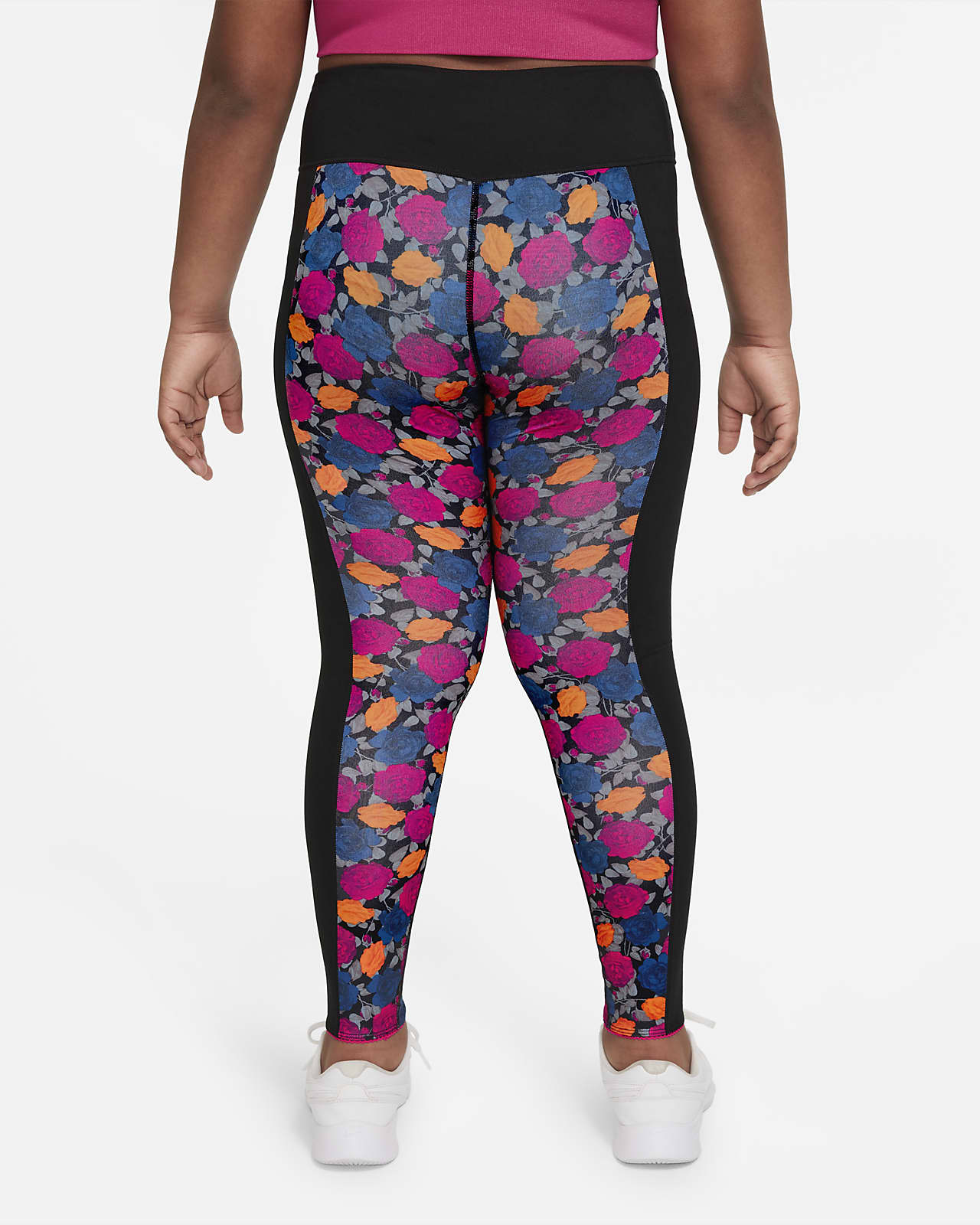 Nike Dri-FIT One Luxe Big Kids' (Girls') Printed Tights (Extended Size)