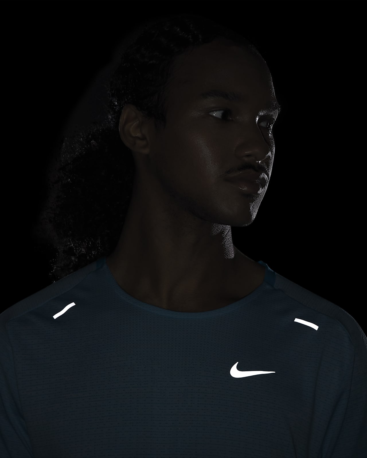 playera nike running hombre