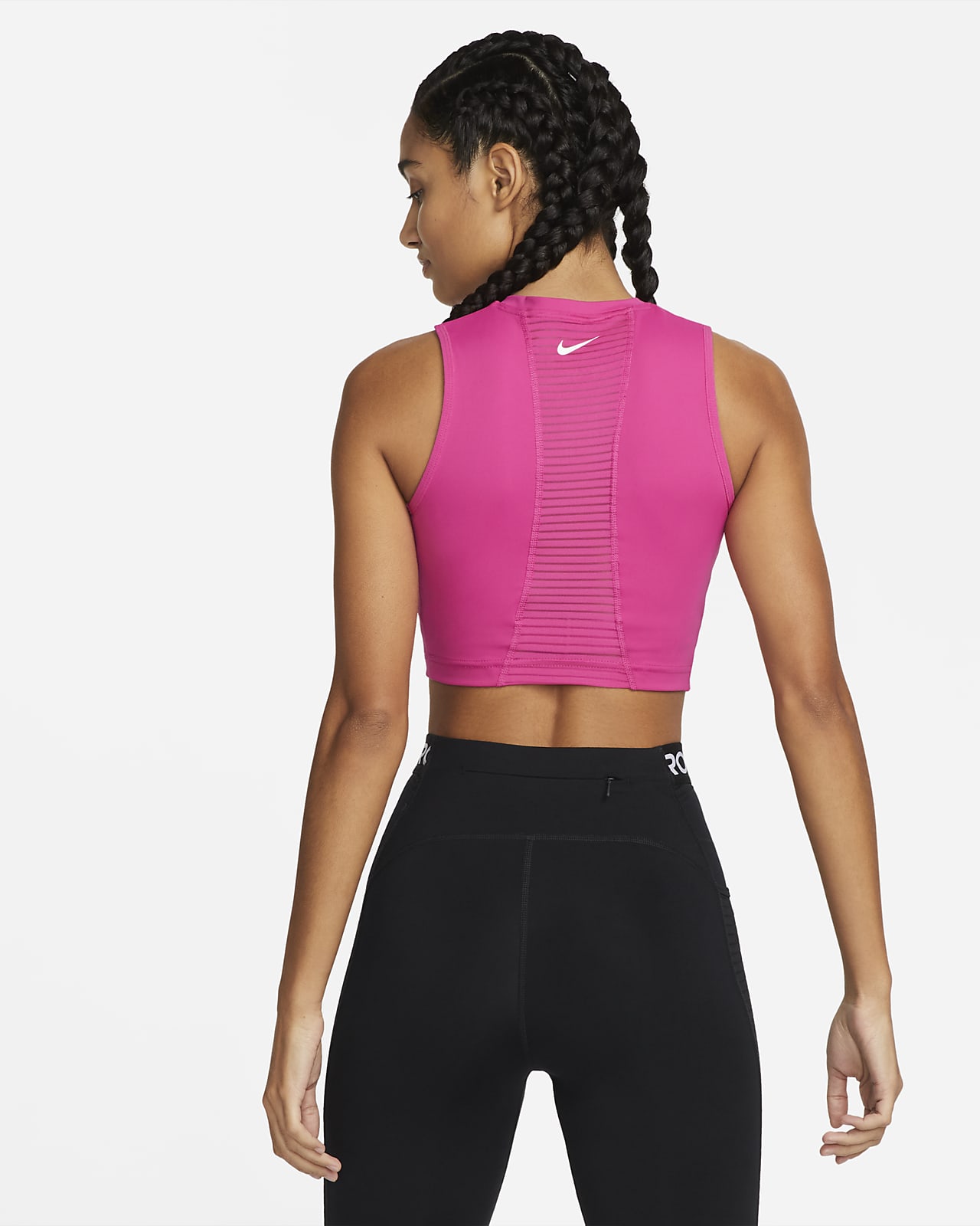 Nike Pro Dri-FIT Korte tanktop voor dames. Nike NL