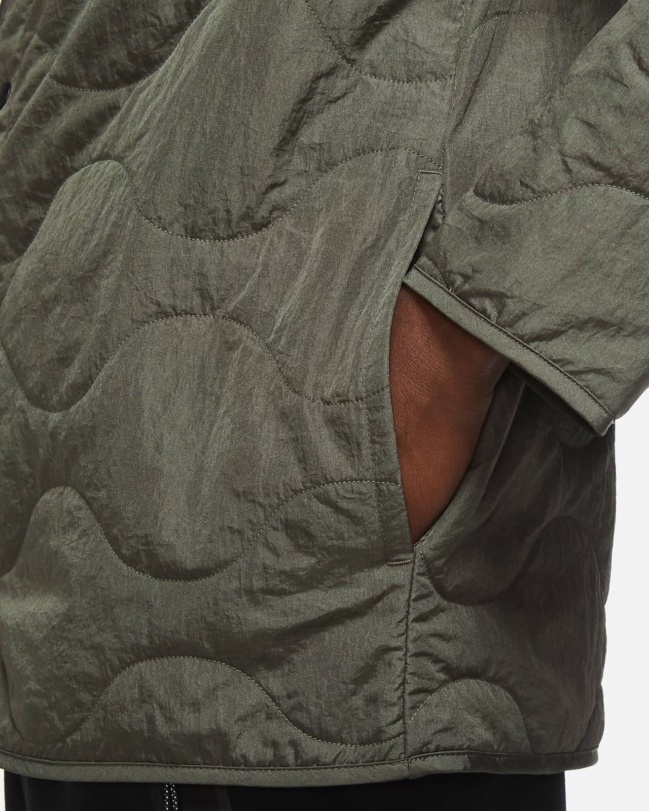 nike long padded jacket mens