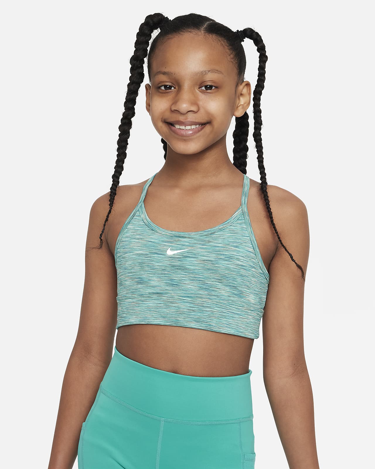Nike Trophy Older Kids' (Girls') Sports Bra Black/Black/White Small :  : Clothing, Shoes & Accessories