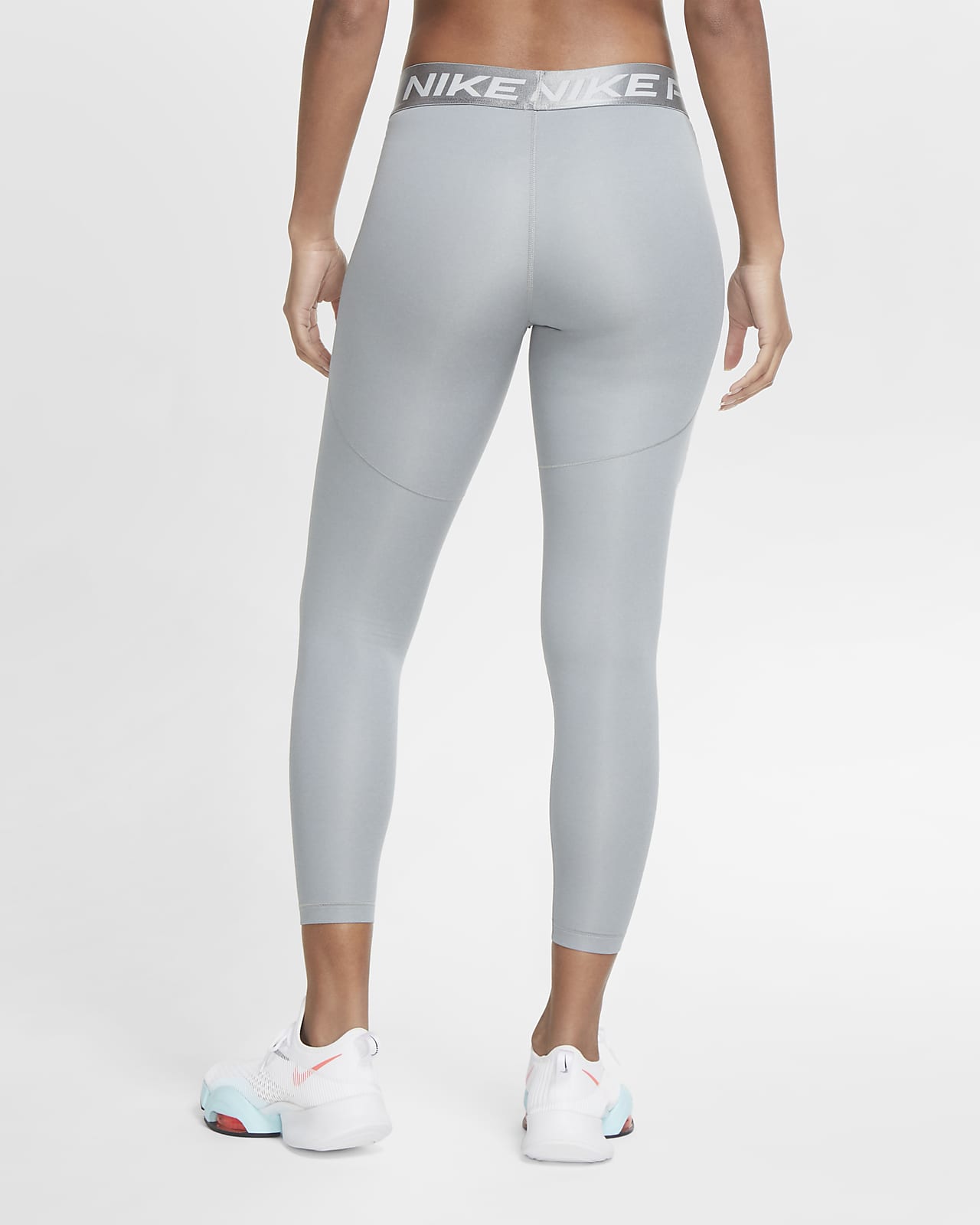 nike pro women's tights grey