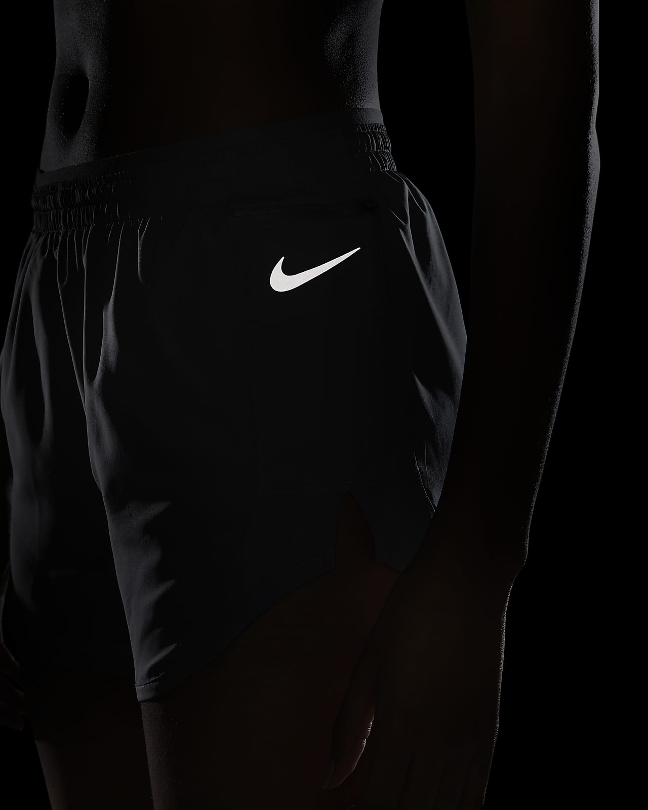 Nike Women's Tempo Luxe 3 Gunsmoke Running Shorts (DB4343-056) Sizes S/M/L