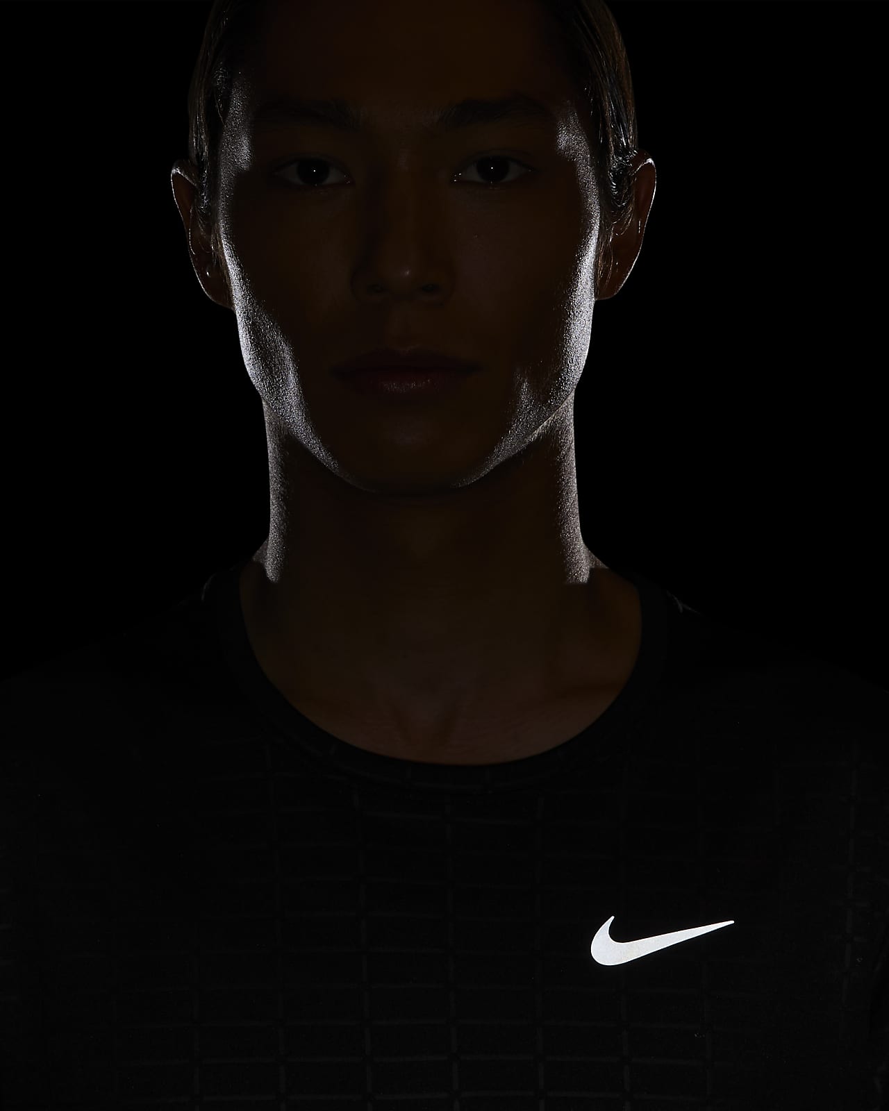 nike dry miler short sleeve running top