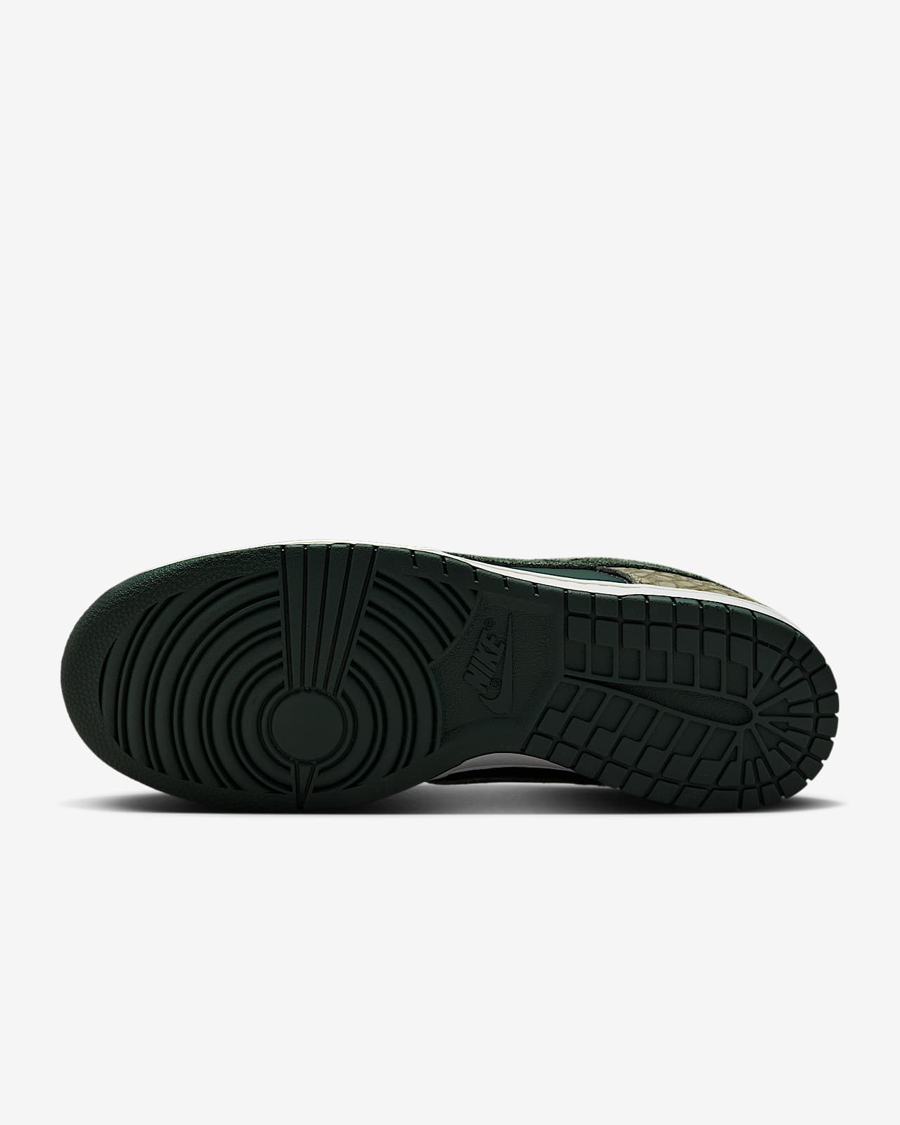 nike dunks green outsole
