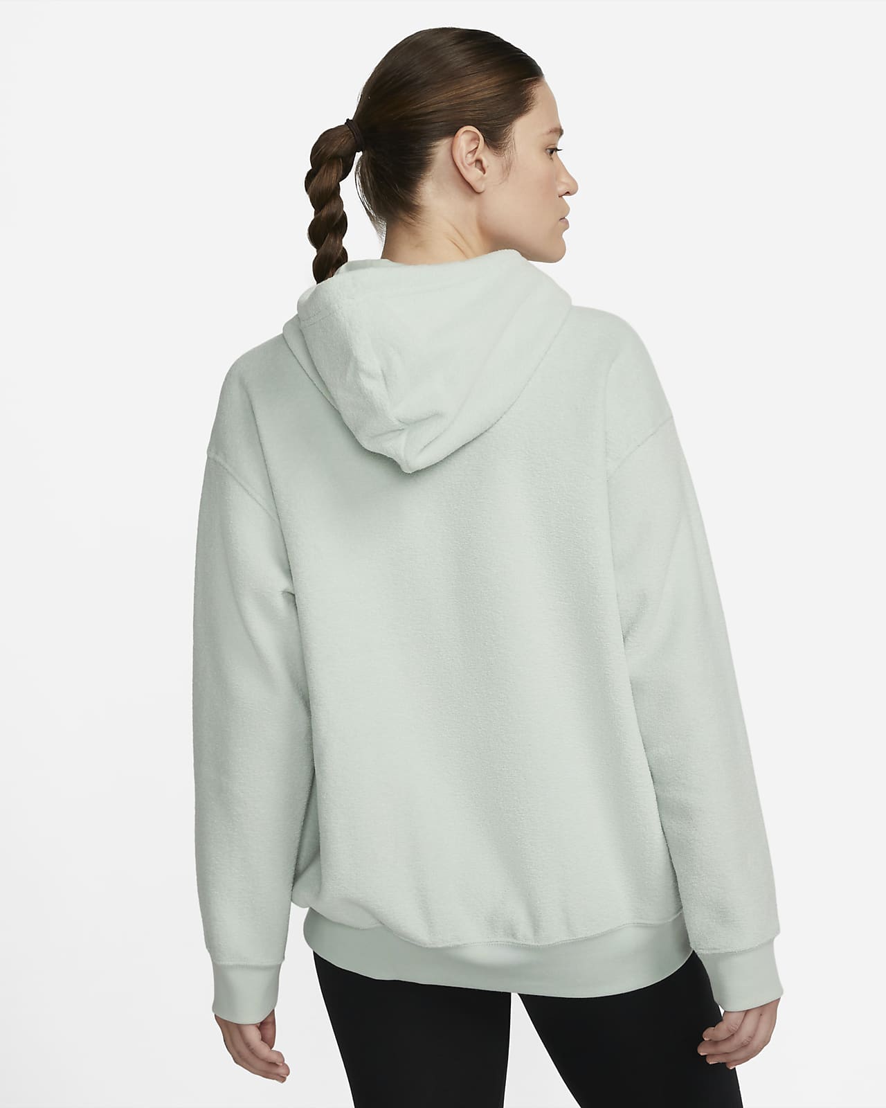 nike swoosh teddy hoodie